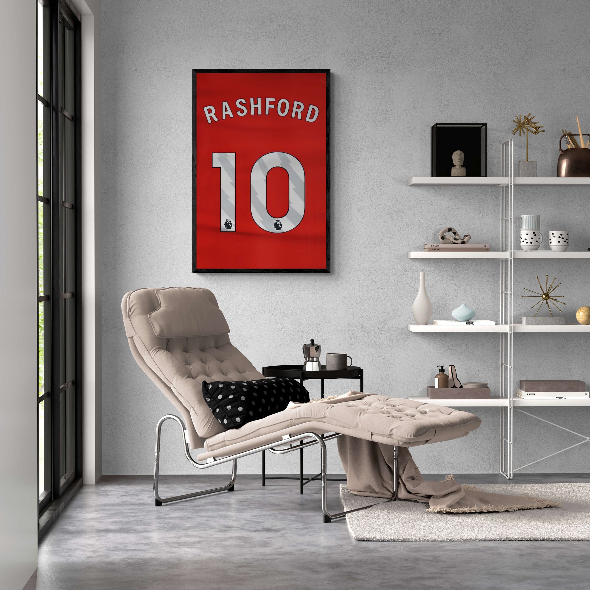 Marcus Rashford Poster | Muurdecoratie | Wanddecoratie | Voetbalster Kunst | Sport Icoon Print