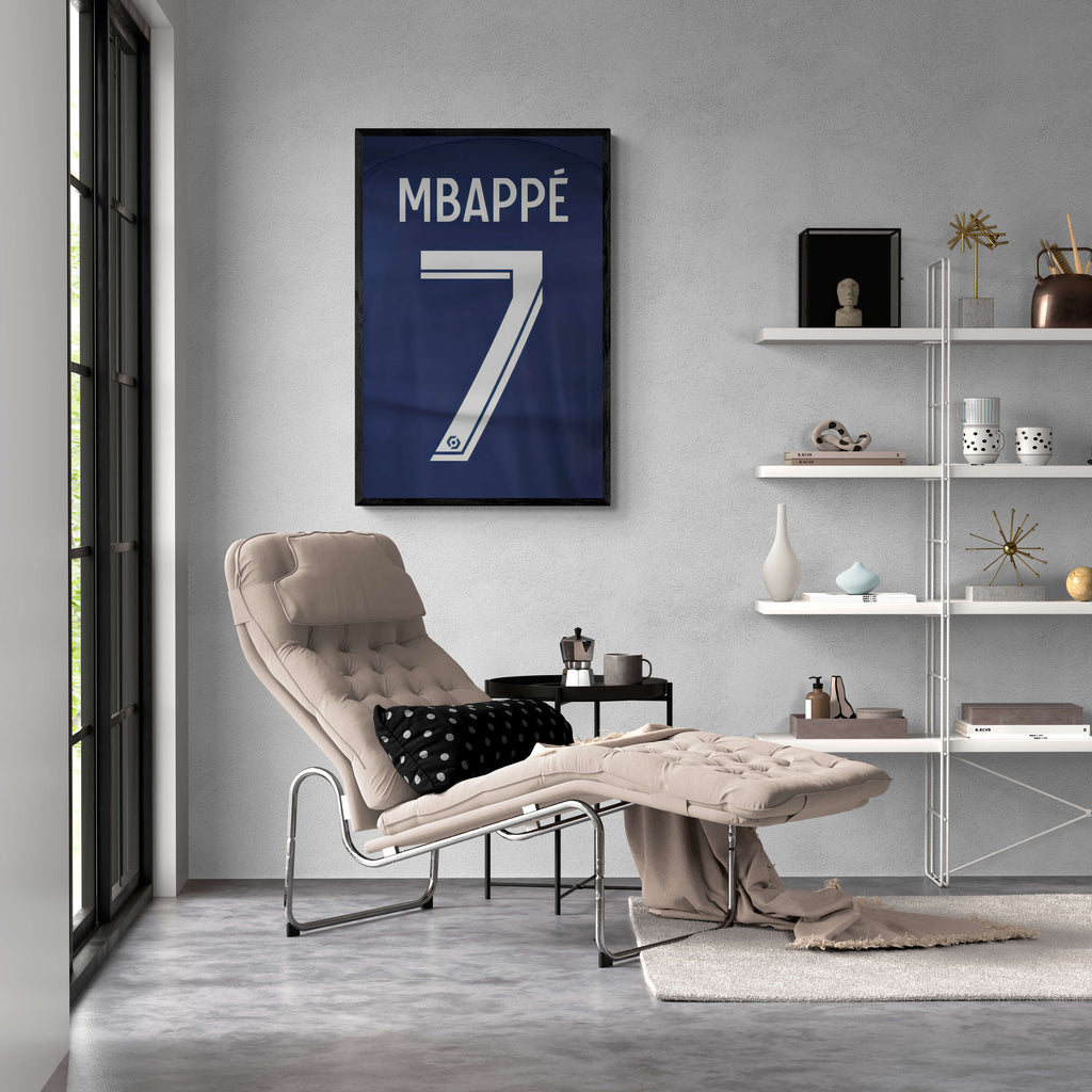 Kylian Mbappe | Posters | Muurdecoratie Voetbal | Wanddecoratie Sport | Dynamisch | Levendige Kleuren | Hoge Kwaliteit | Perfect voor Woonkamer of Sportruimte