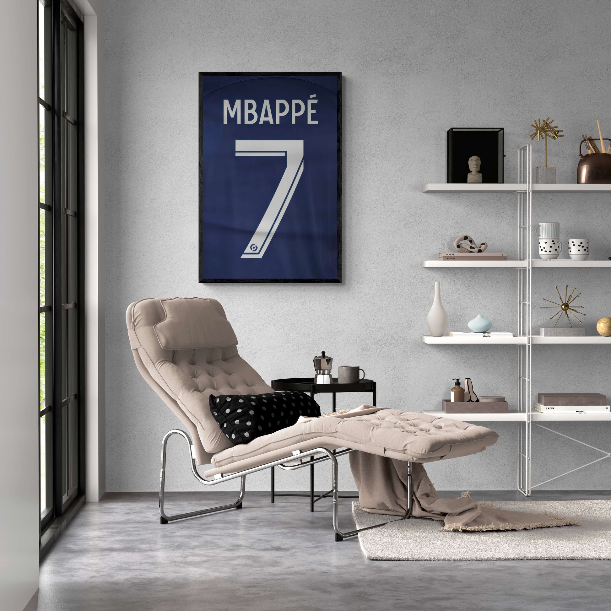 Kylian Mbappe | Posters | Muurdecoratie Voetbal | Wanddecoratie Sport | Dynamisch | Levendige Kleuren | Hoge Kwaliteit | Perfect voor Woonkamer of Sportruimte