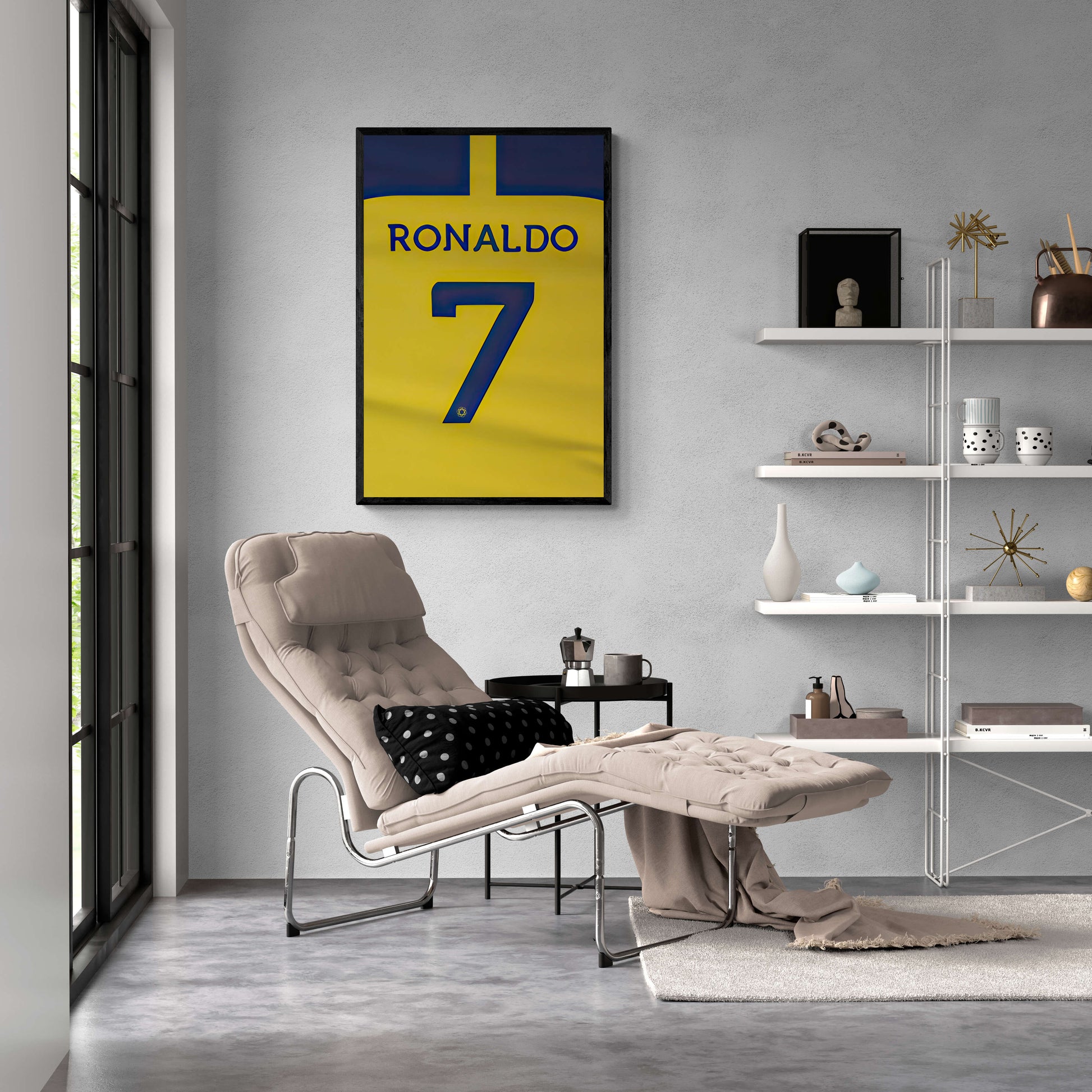 Cristiano Ronaldo | Iconische Voetbalster | Nummer 7 | Muurdecoratie Poster | Wanddecoratie Kunst