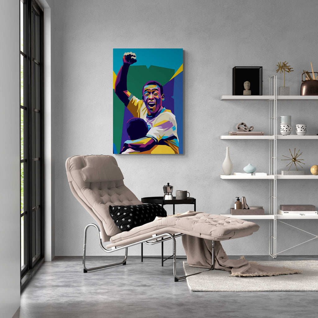 Pele Poster | Muurdecoratie Print | Wanddecoratie | Kunst Poster | Interieur Decoratie | Visuele Kunst