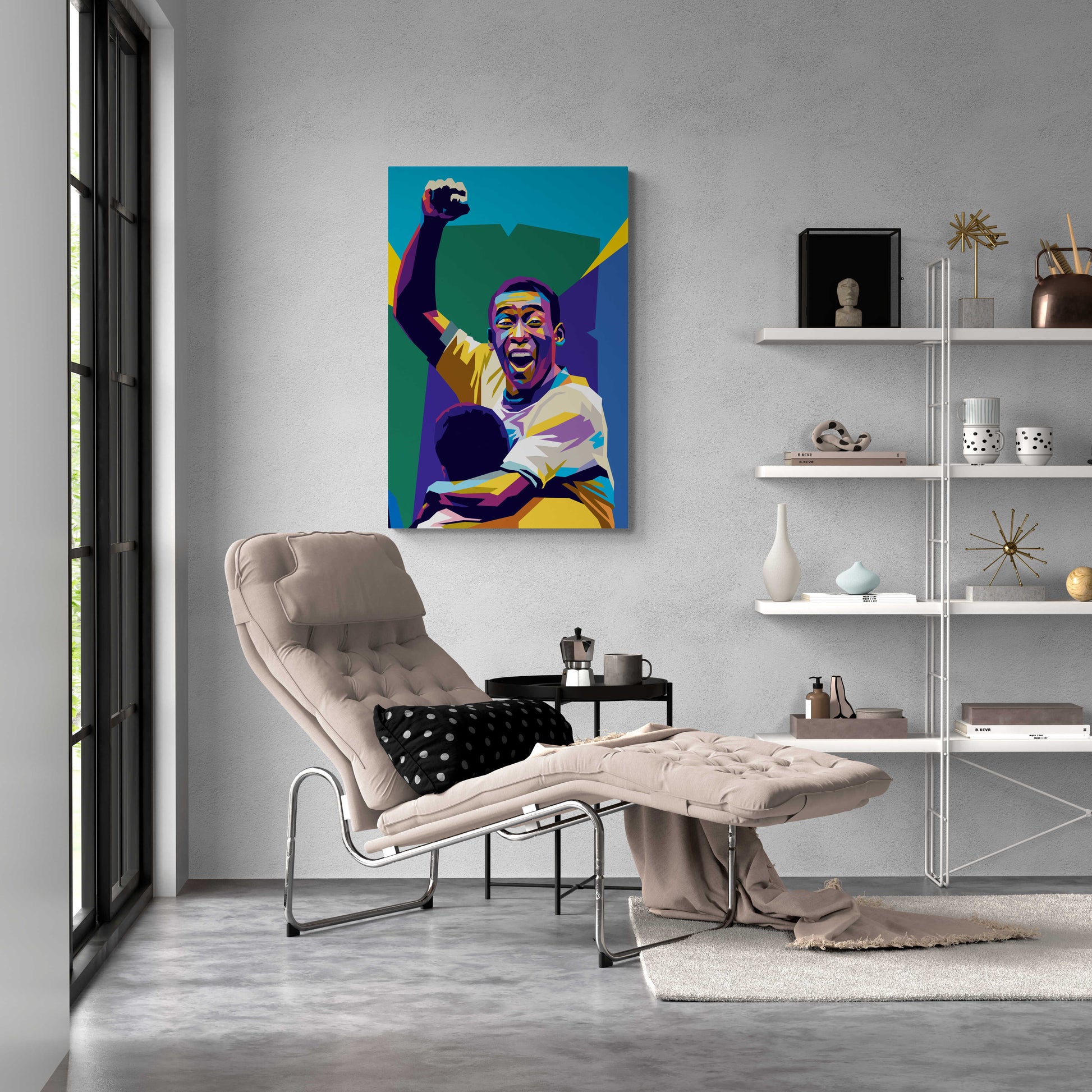 Pele Poster | Muurdecoratie Print | Wanddecoratie | Kunst Poster | Interieur Decoratie | Visuele Kunst