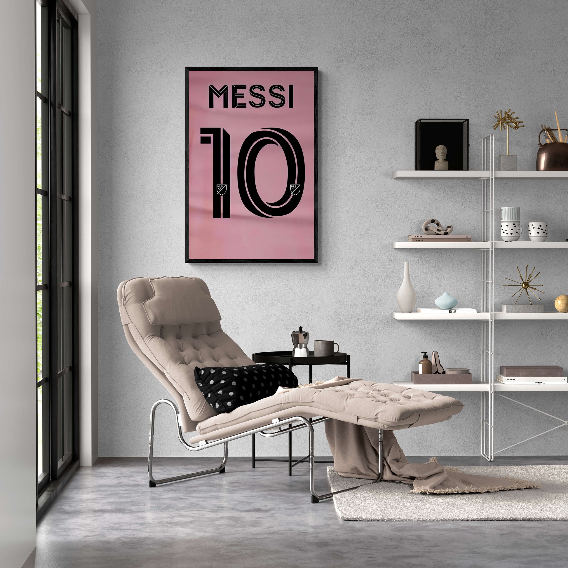 Lionel Messi | Muurdecoratie Poster | Wanddecoratie Sporticoon | Kunst voor Huis & Tuin | Visueel Display