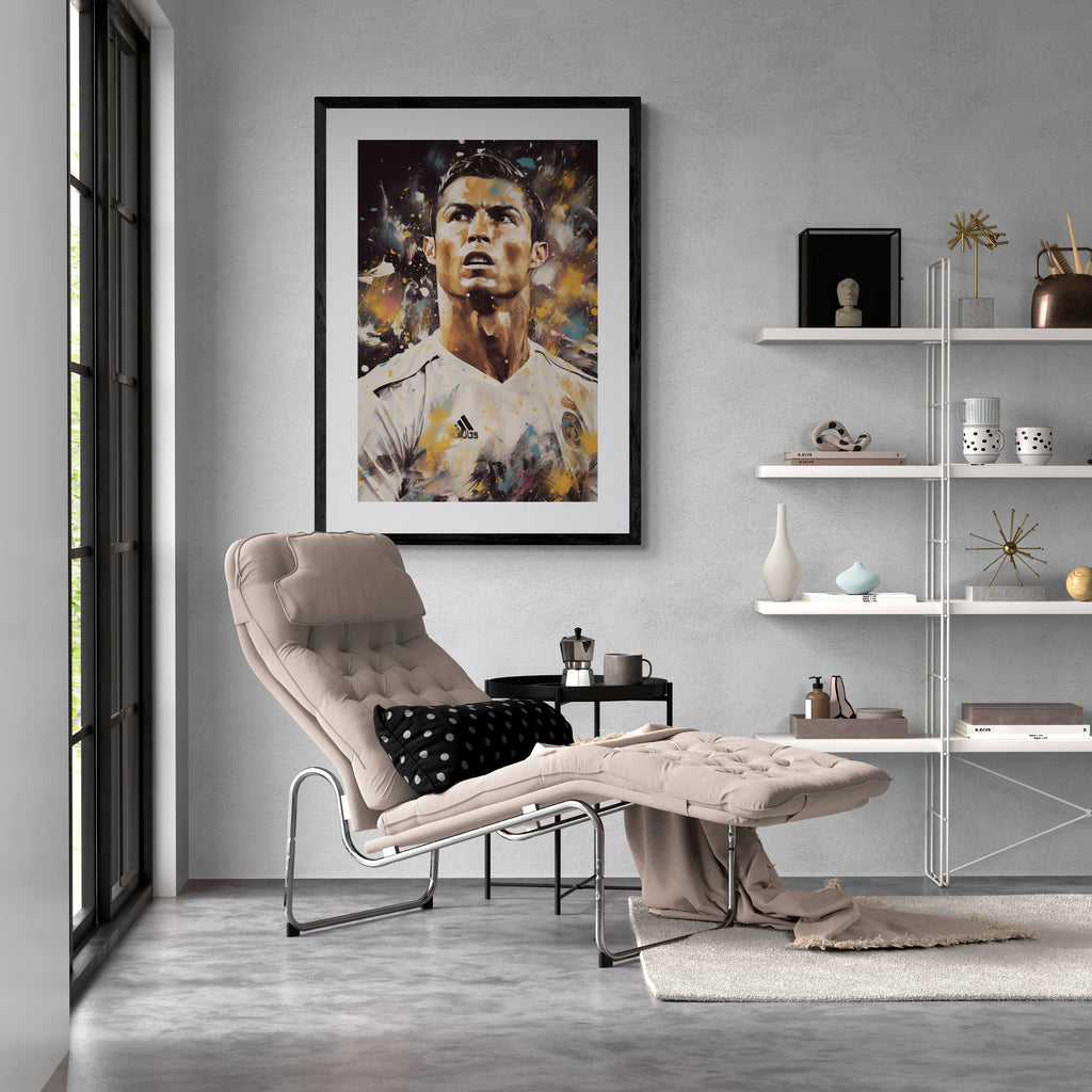 Cristiano Ronaldo | Real Madrid Ster | Iconisch Voetbal Poster | Muurdecoratie | Huis & Kantoor Poster