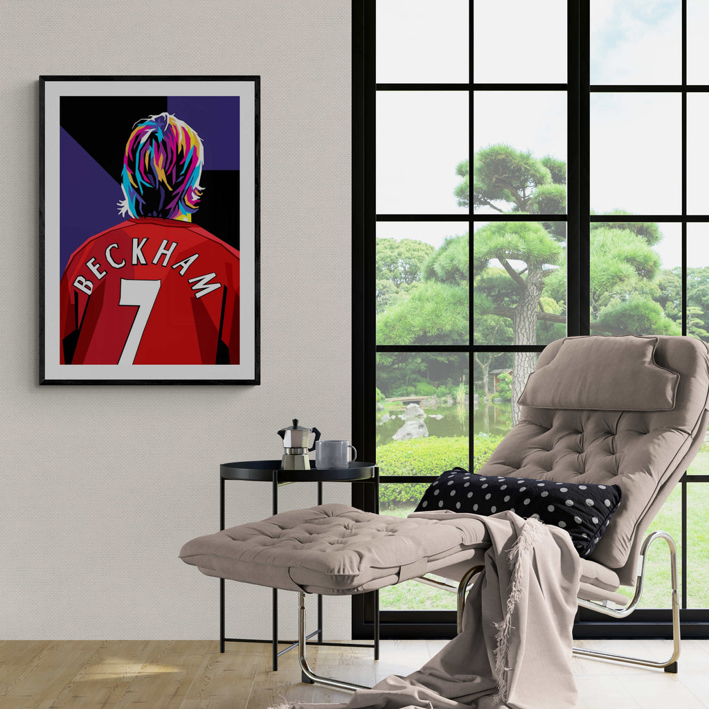 David Beckham poster | Muurdecoratie | Wanddecoratie | Hoge kwaliteit prints | Huis & Tuin Decoratie