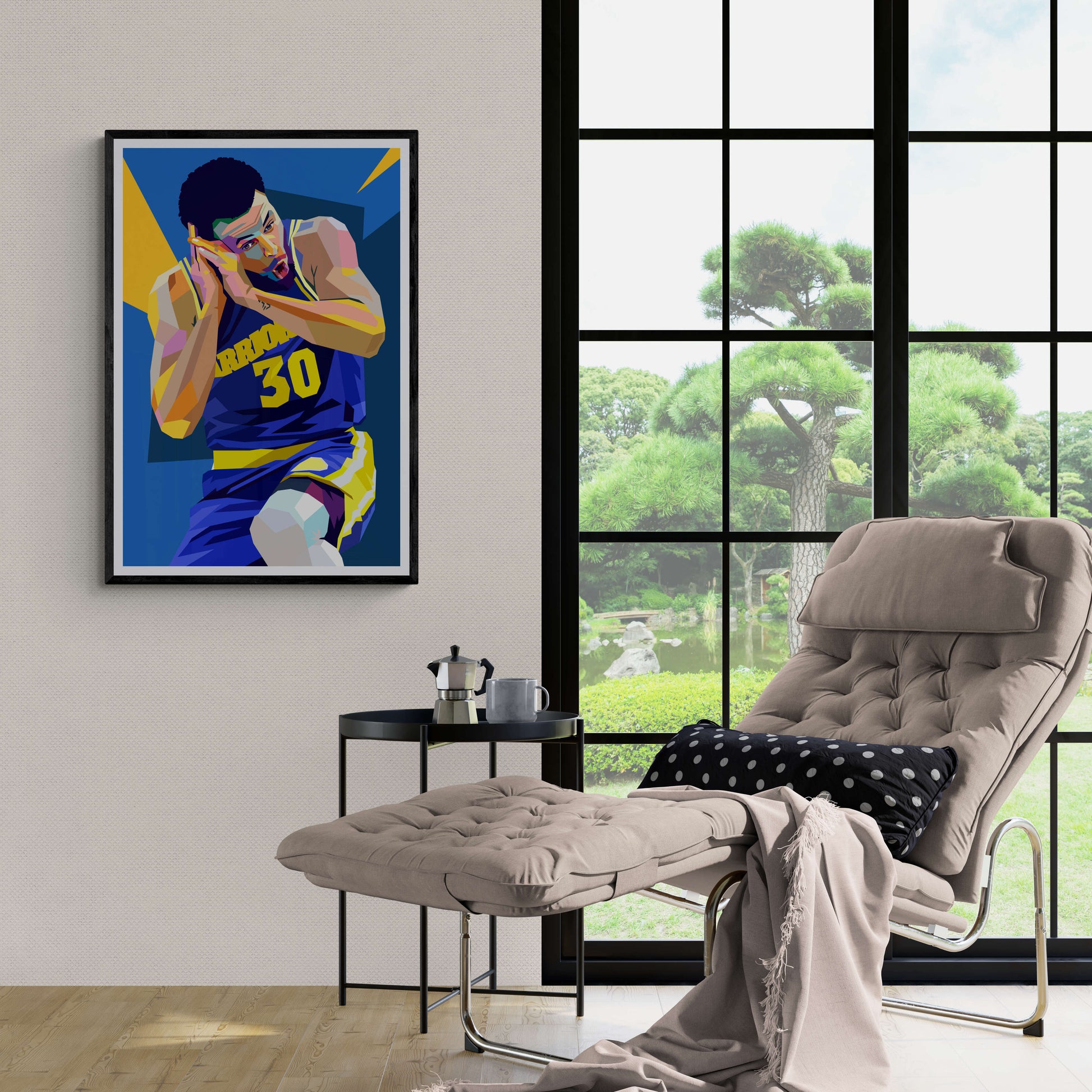 Stephen Curry schilderij | NBA muurdecoratie | Basketbal poster | Sport wanddecoratie | Cadeau voor fans