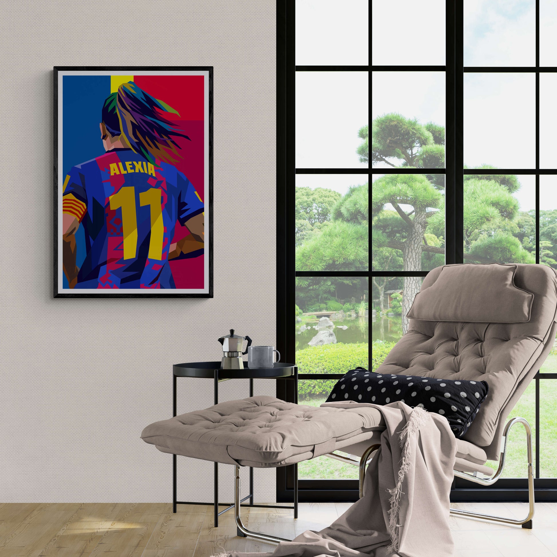 Alexia Putellas | Voetbalster Poster Print | Sportfiguur Muurdecoratie | Cadeau voor Fans | Wanddecoratie Kunst