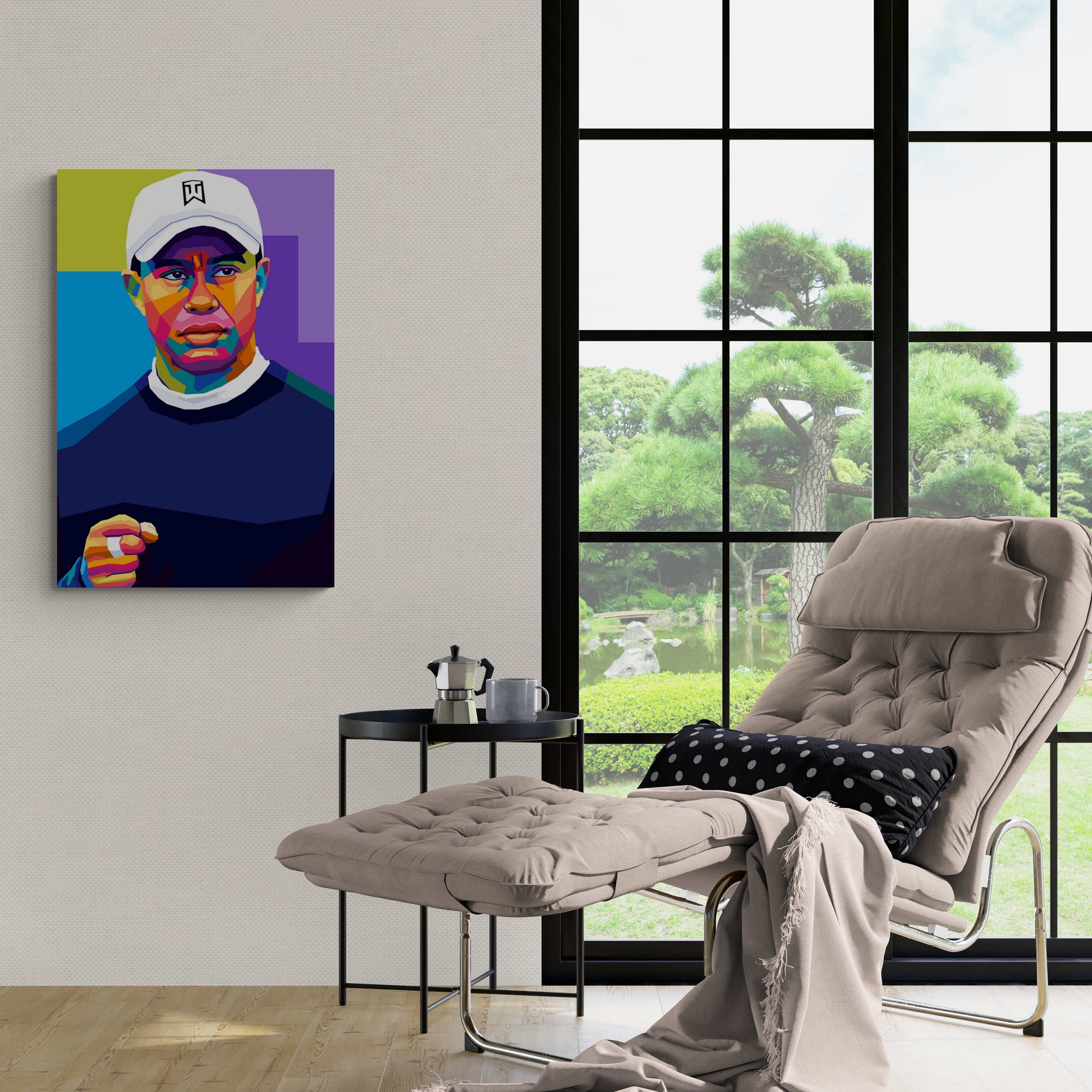 Tiger Woods | Legendarische Golfer | Iconische Sporter | Muurdecoratie | Posters | Kantoor & Woondecoratie | Hoge Kwaliteit Print