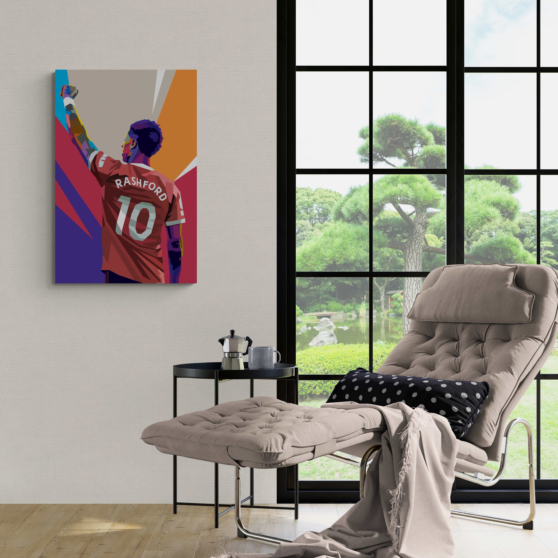 Rashford Poster | Pop Art Muurdecoratie | Wanddecoratie voor Thuis | Posters en Kunst aan de Muur