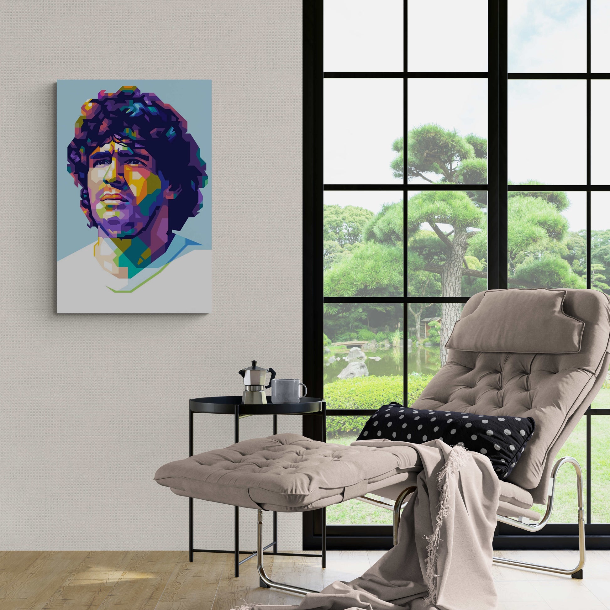 Diego Maradona poster | Iconische voetballegende | Muurdecoratie voor huis & tuin | Hoge kwaliteit kunst