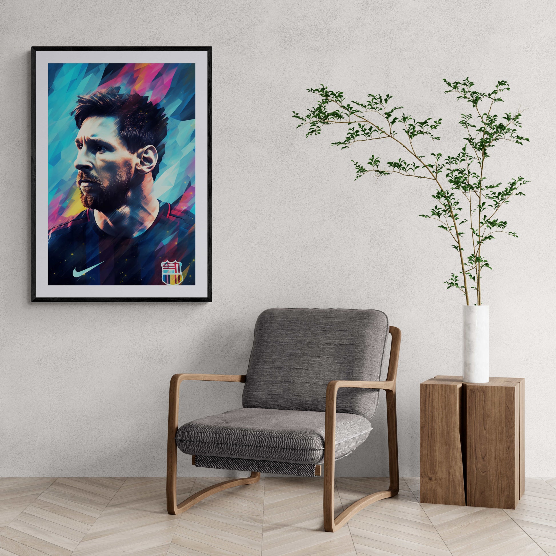 Lionel Messi Poster | Iconische Muurdecoratie | Prachtige Wanddecoratie voor Huis en Tuin | Ideal voor Sportliefhebbers