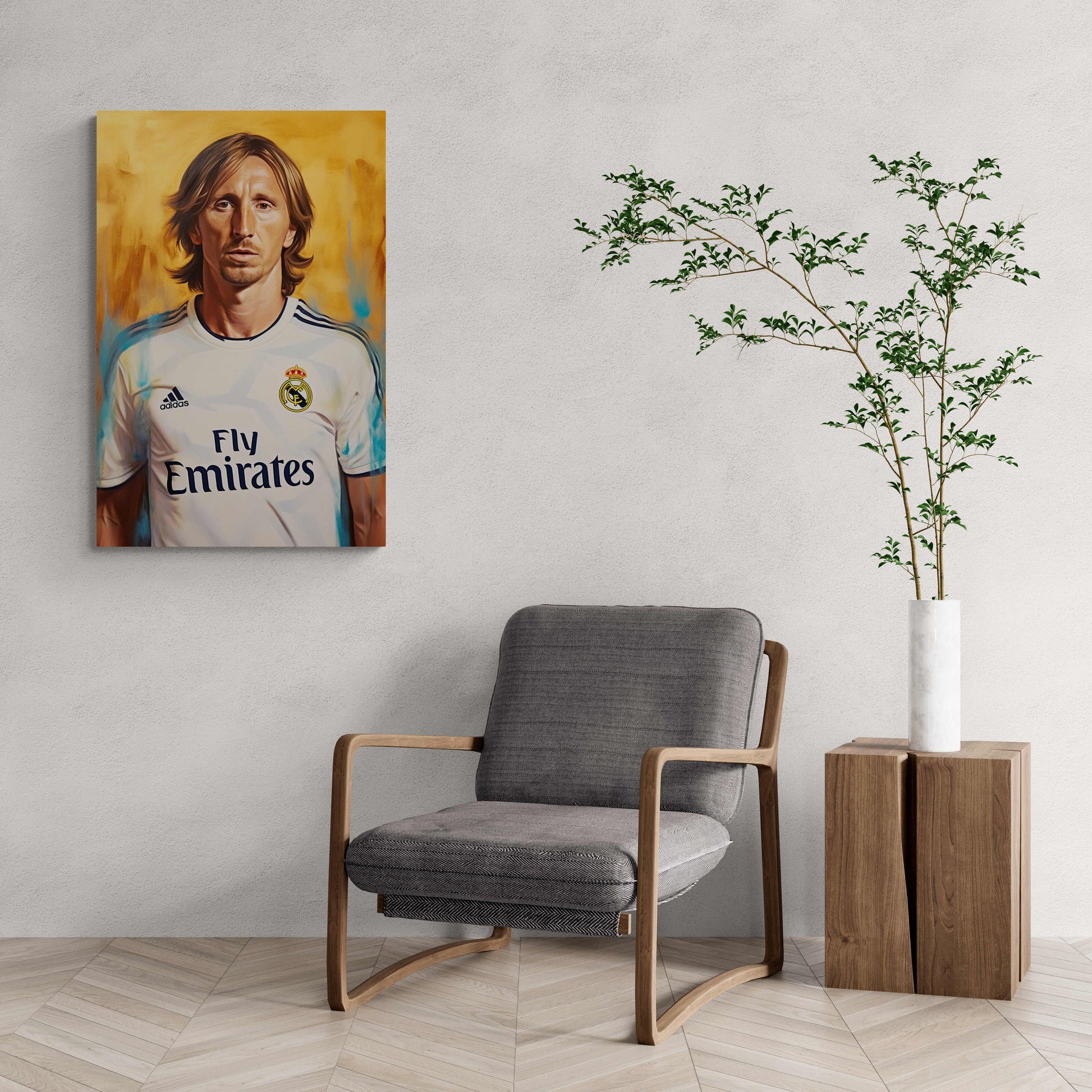 Luka Modric Poster | Voetbalicoon | Wanddecoratie voor Thuis | Muurdecoratie Real Madrid Star
