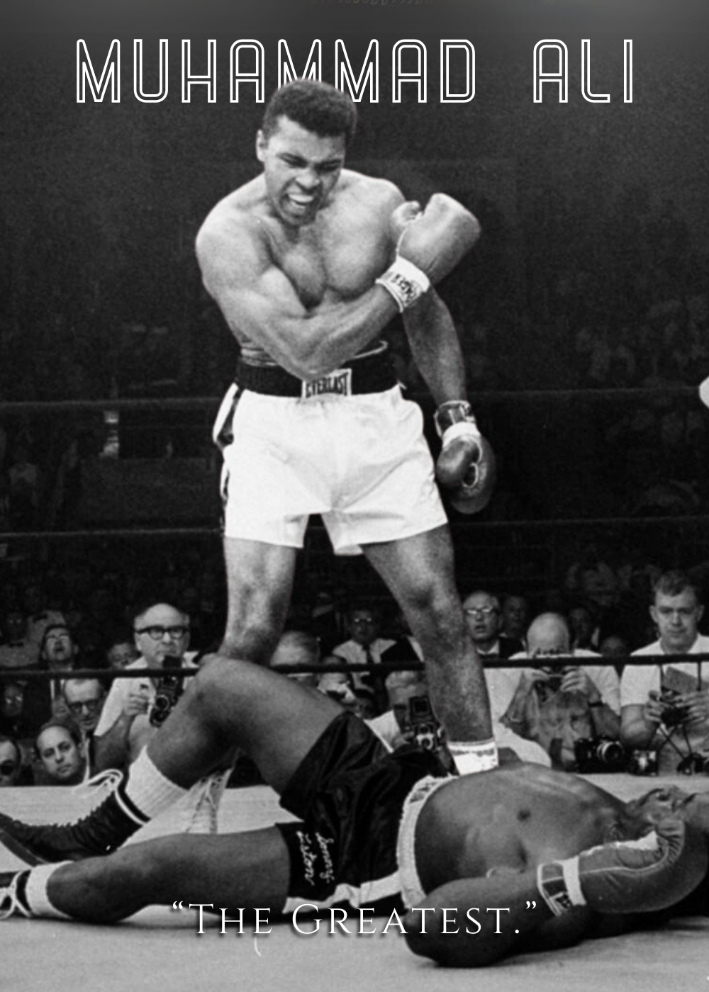 Muhammad Ali | Muurdecoratie | Knockout Iconische Kunst | Wanddecoratie | Boksen Poster | The Greatest