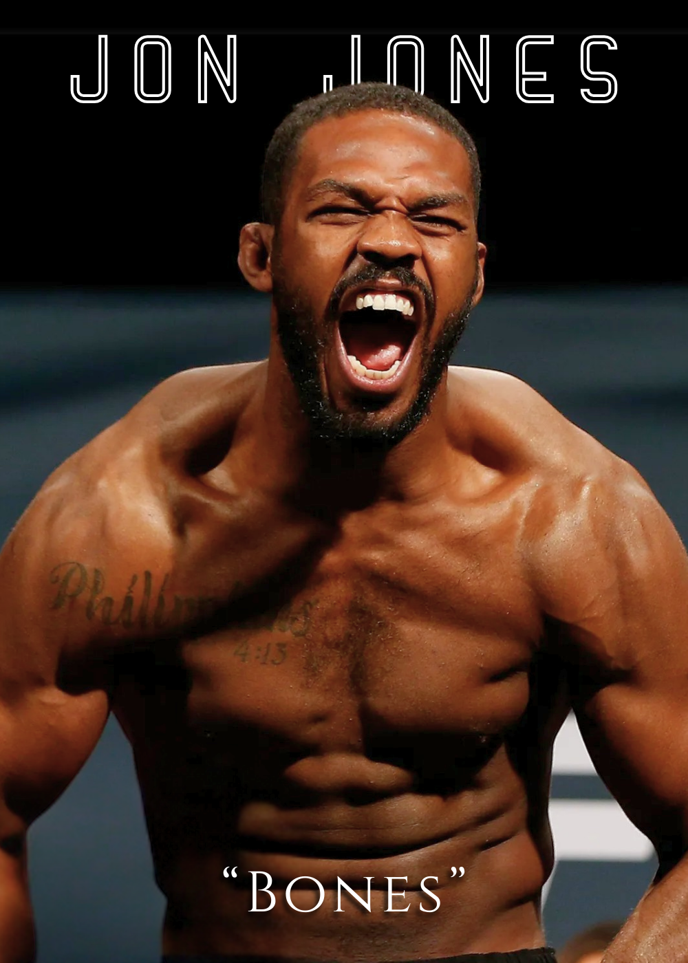 Bones Jon Jones UFC Poster | Wanddecoratie | MMA Kampioen Muurdecoratie | Posters | Muur Kunst
