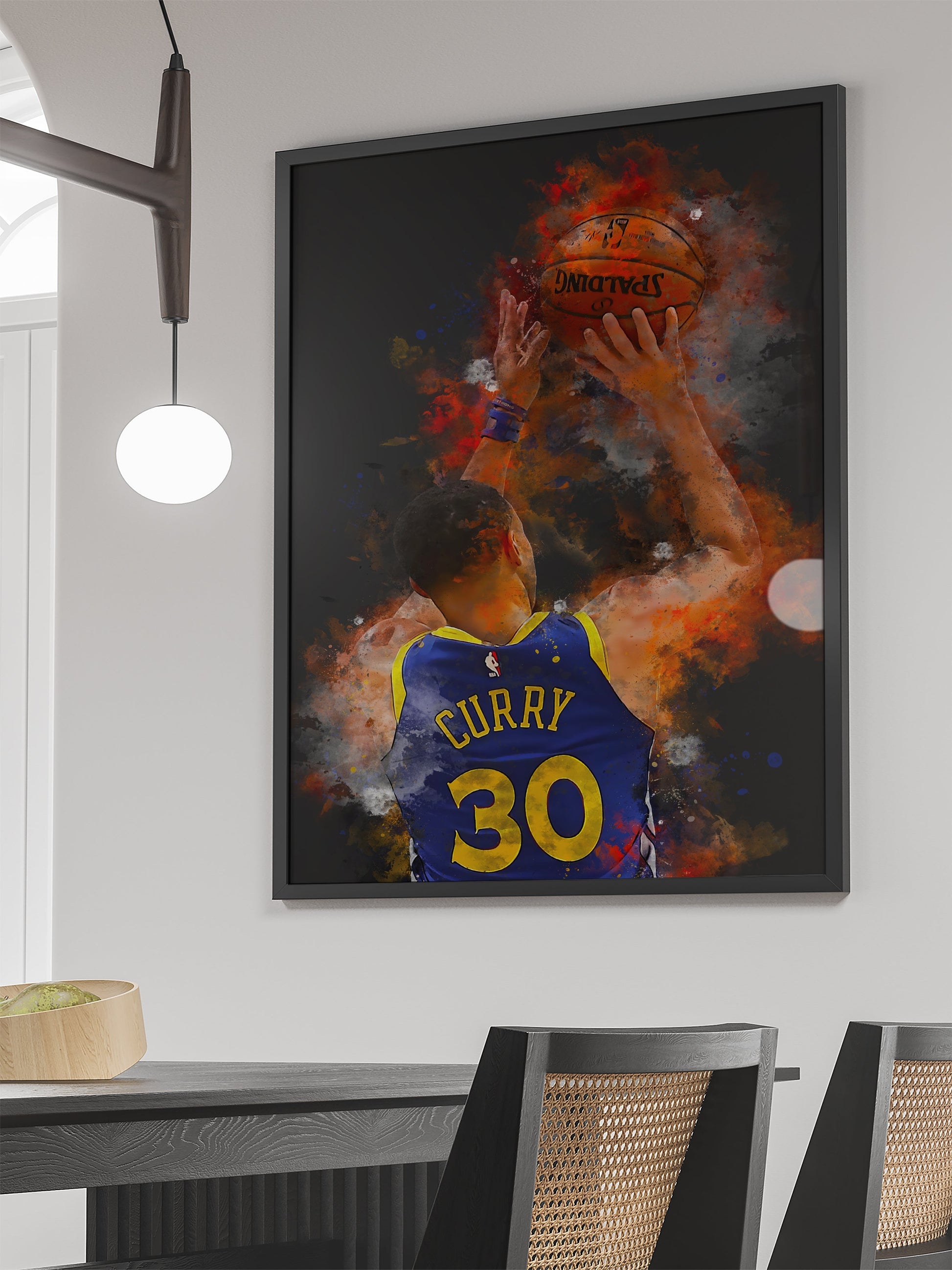 Curry sport | Muurdecoratie Poster | Schilderijen Wanddecoratie | Canvas Kunst