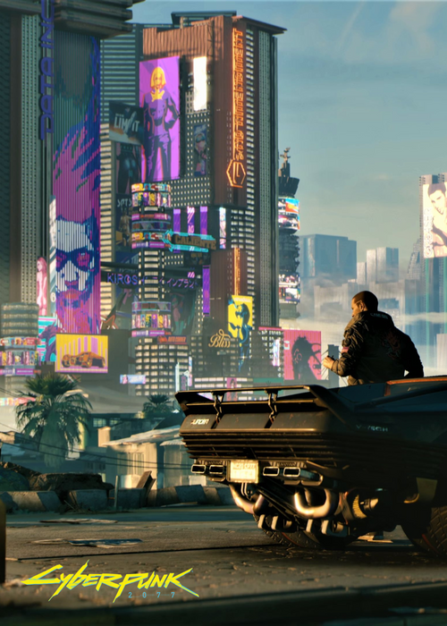 "Cyberpunk 2077 | Neon Cityscape | Sci-Fi Muurdecoratie | Video Game Wanddecoratie | Futuristische Posters Voor Gamer Kamer | Hoge Kwaliteit Print"