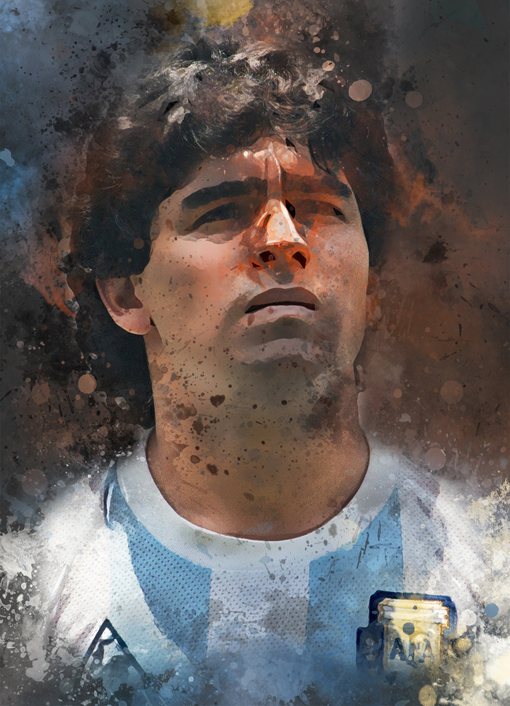 Maradona Poster | Wanddecoratie | Muurdecoratie | Sport Posters | Huis en Tuin Kunst | Poster Schilderijen