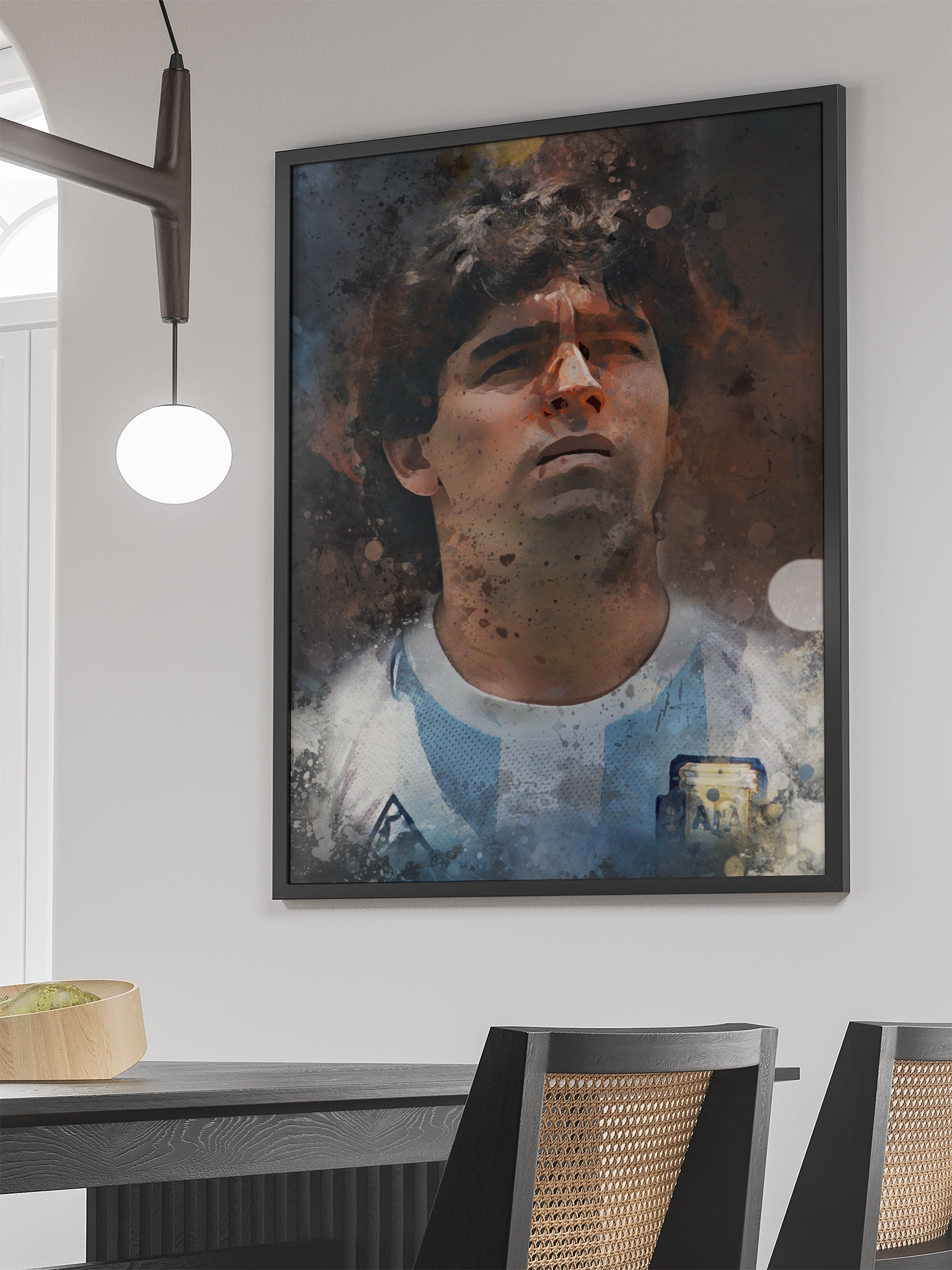 Maradona Poster | Wanddecoratie | Muurdecoratie | Sport Posters | Huis en Tuin Kunst | Poster Schilderijen