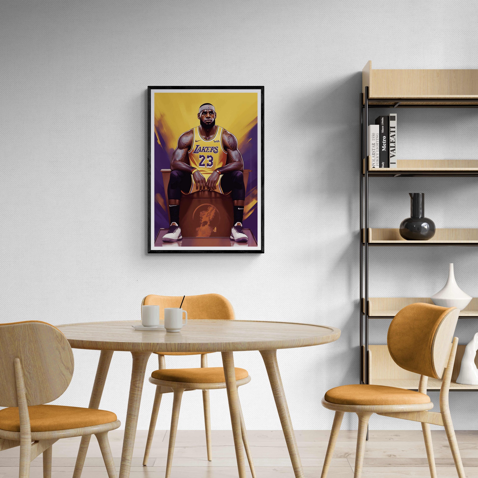LeBron James Basketball Art | Dynamisch Actie | Sport Muurdecoratie | Posters voor Wanddecoratie