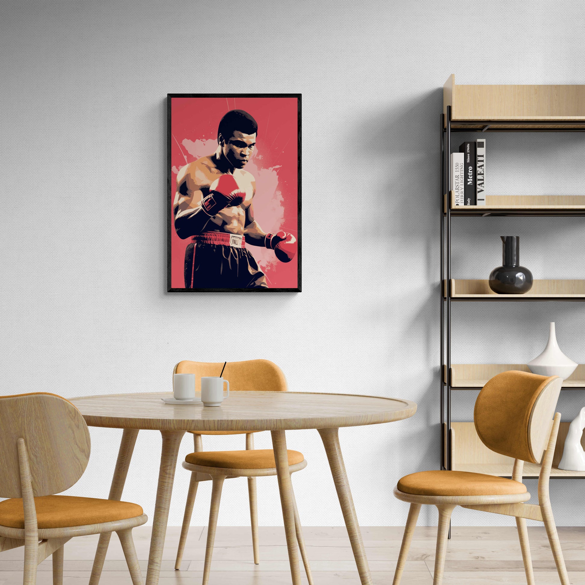 Muhammad Ali | Sport Muurdecoratie | Retro Wanddecoratie | Vechtkunst Posters | Canvas Kunst