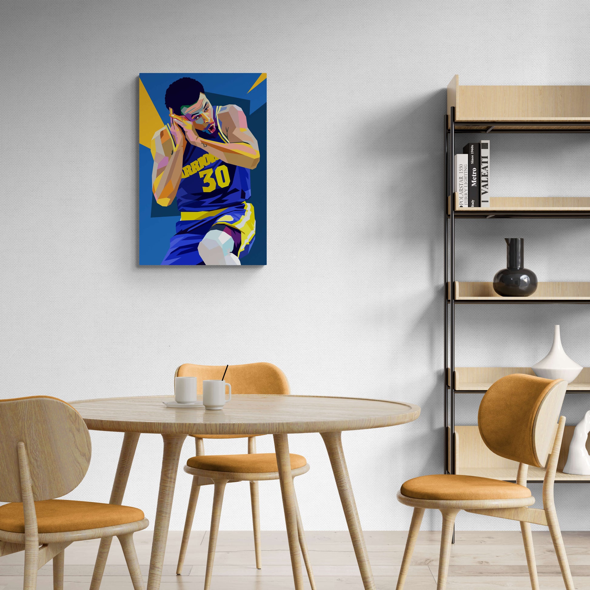 Stephen Curry schilderij | NBA muurdecoratie | Basketbal poster | Sport wanddecoratie | Cadeau voor fans