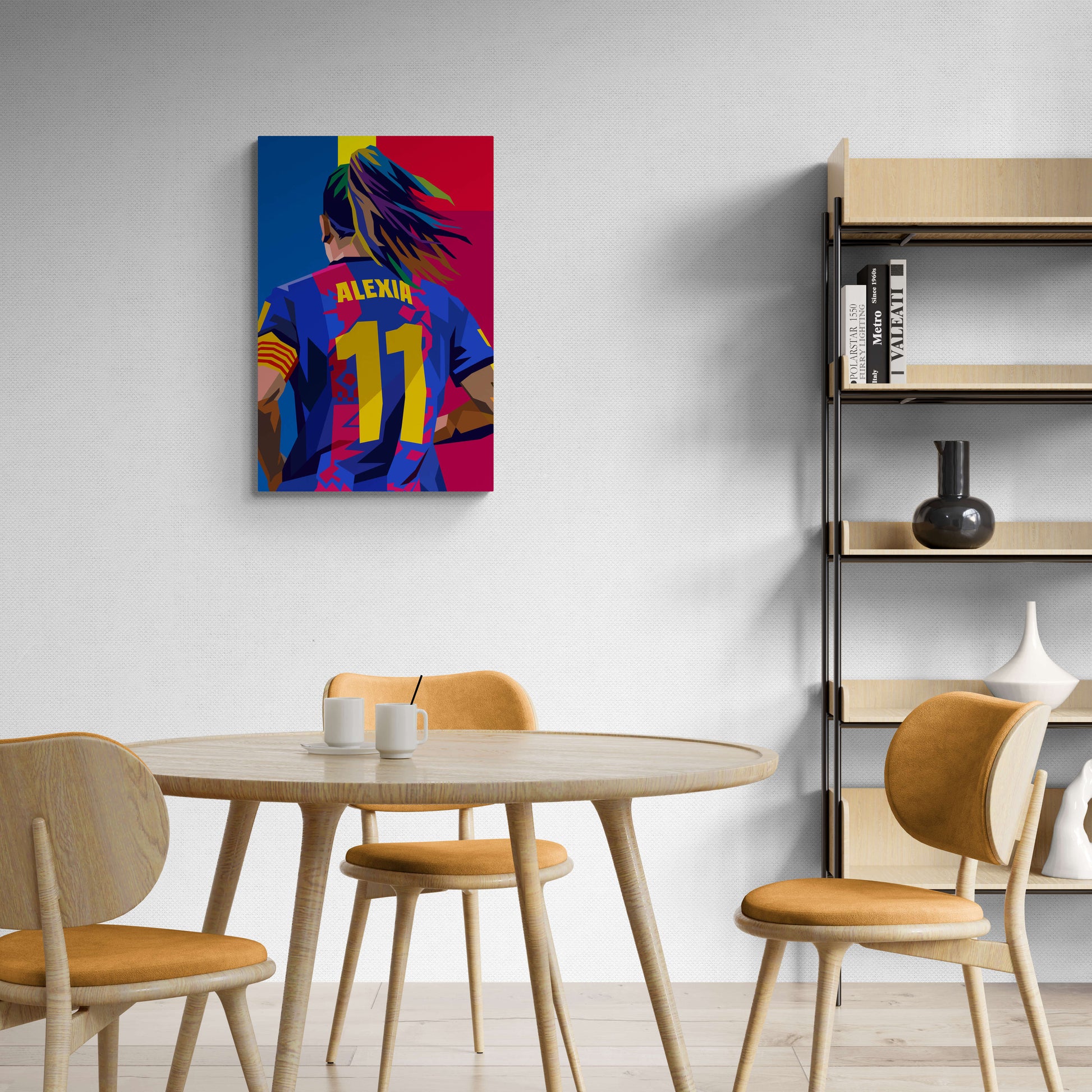 Alexia Putellas | Voetbalster Poster Print | Sportfiguur Muurdecoratie | Cadeau voor Fans | Wanddecoratie Kunst