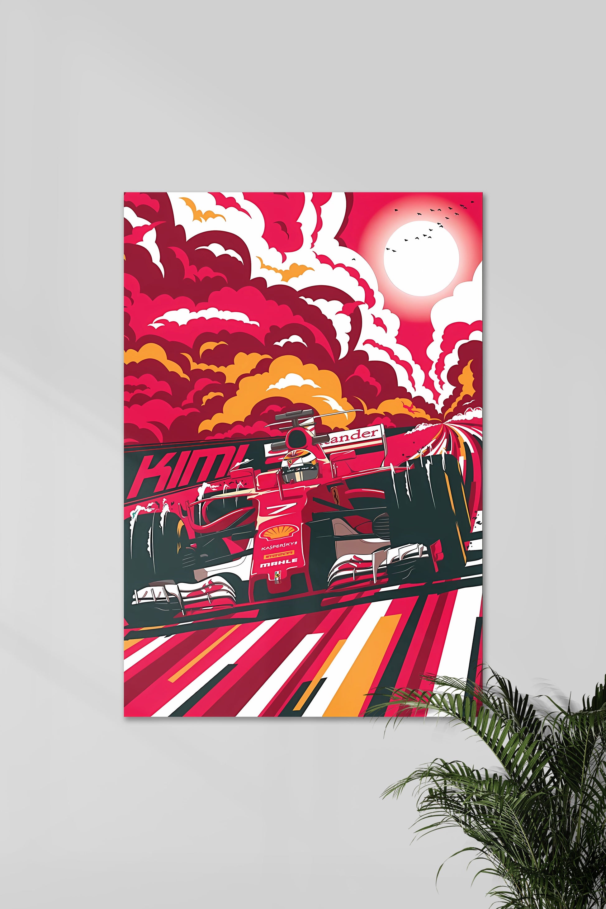 Kimi Raikkonen | Formula One Vector Art | Wanddecoratie Posters | Muurdecoratie voor F1 Fans