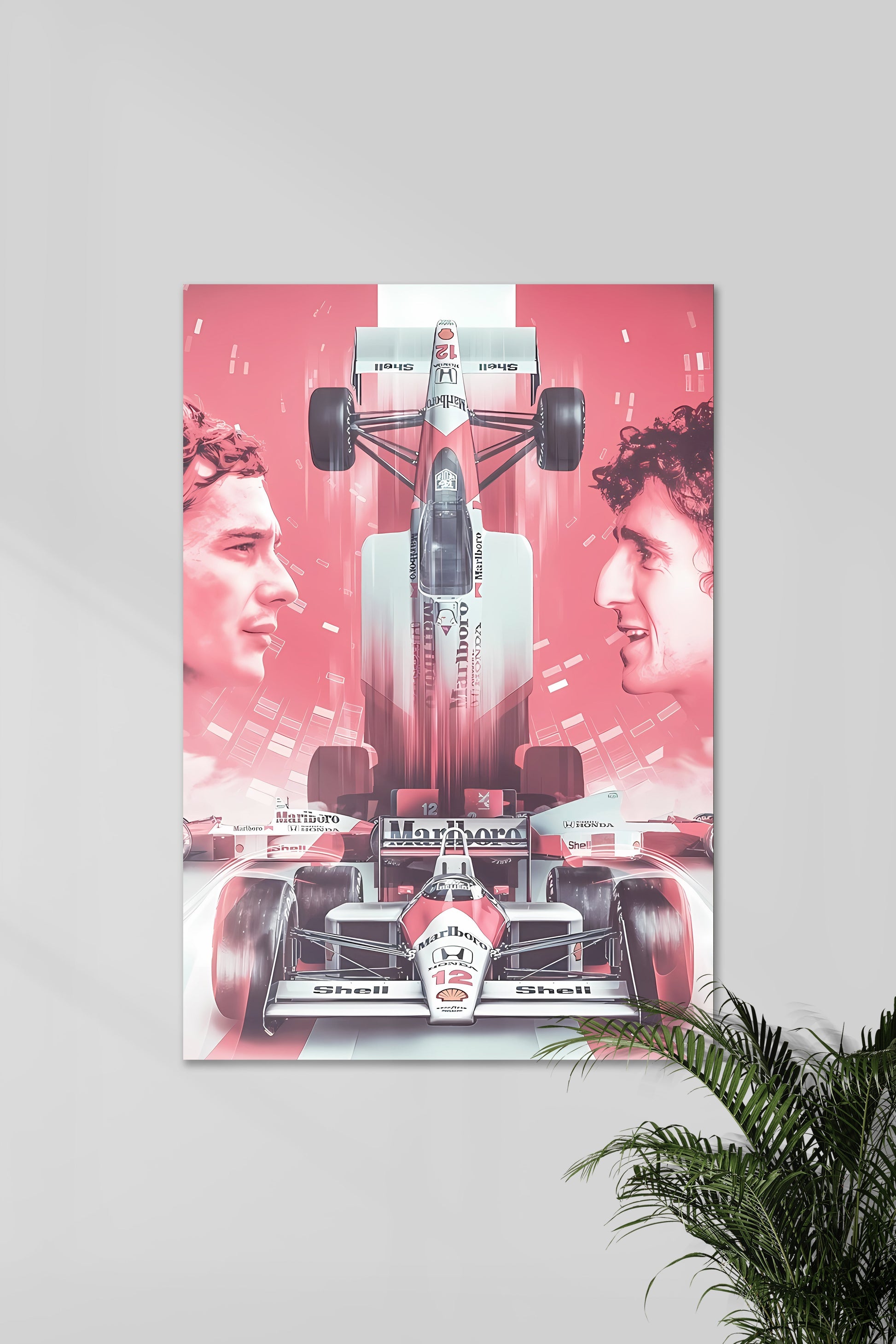 Ayrton Senna | Face OFF | Muurdecoratie | Wanddecoratie | Posters | Schilderijen | F1 Canvas Kunst