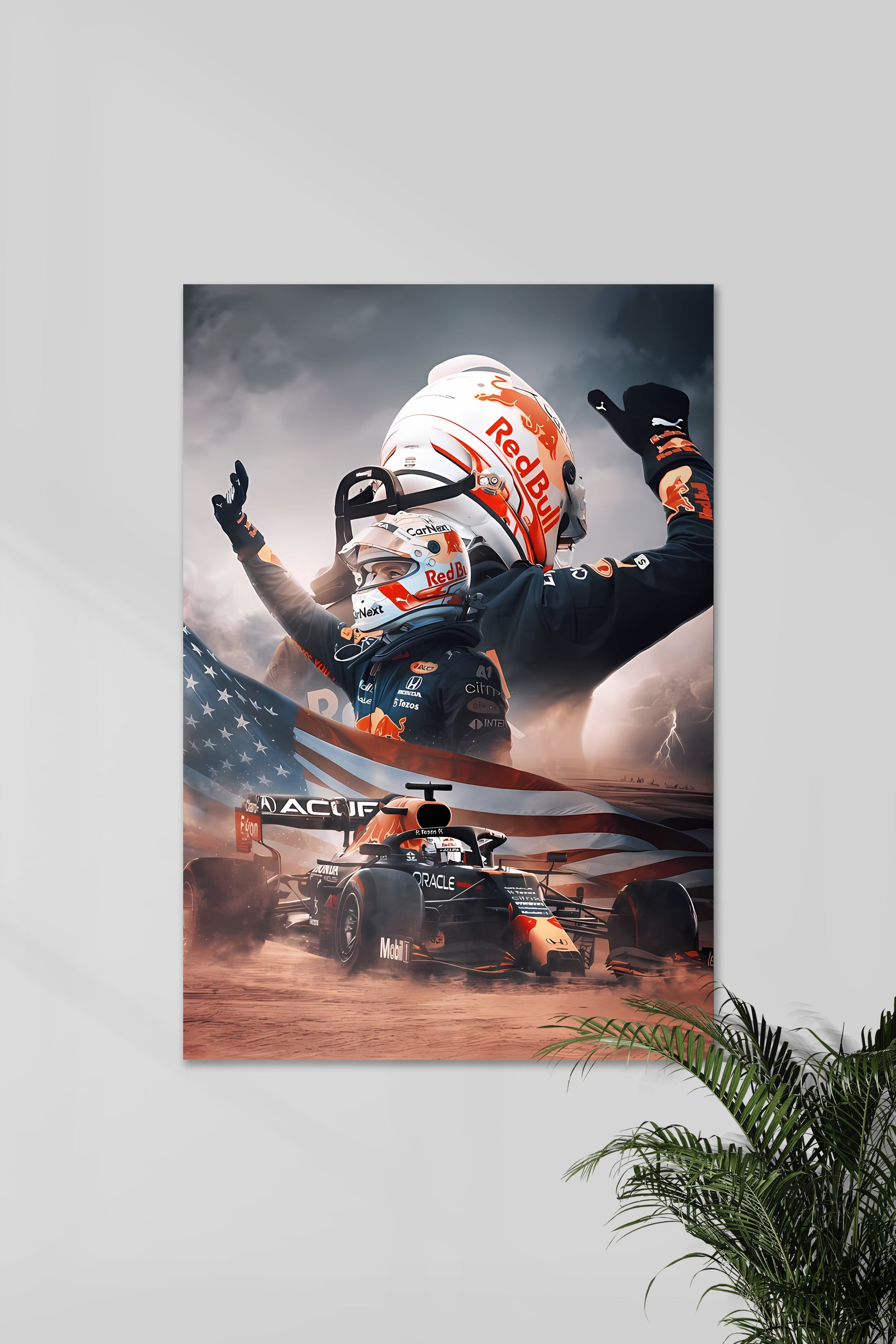 Max Verstappen US GP winnaar poster | Muurdecoratie sport | Formule 1 wanddecoratie | F1 posters