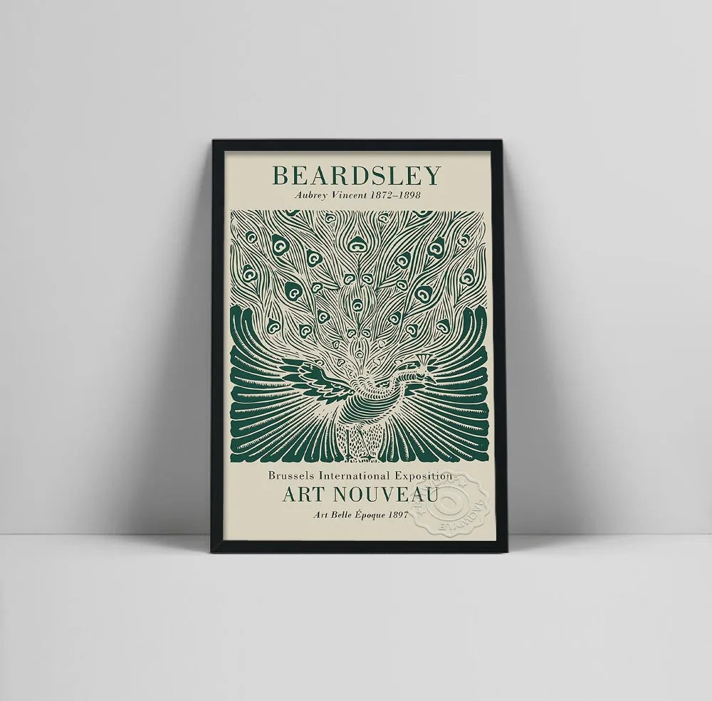 Aubrey Vincent Beardsley Poster | Wanddecoratie Muurdecoratie | Belle Époque 1897 | Vintage Kunst