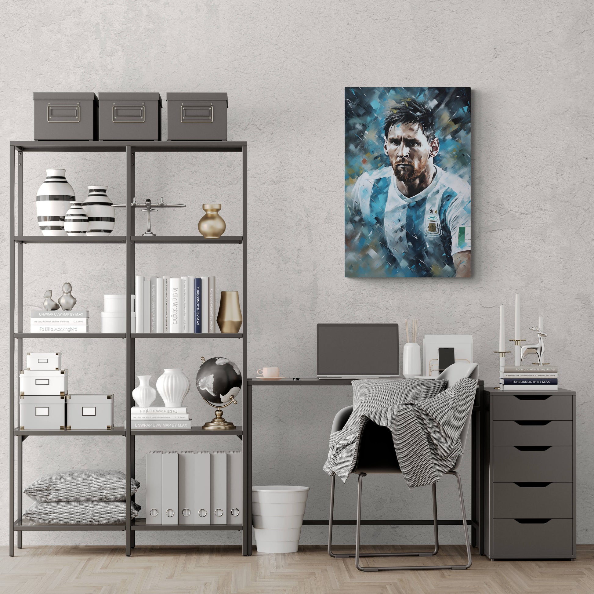 Lionel Messi Posters | Voetbal Muurdecoratie | Sport Wanddecoratie | Iconische Canvas Kunst