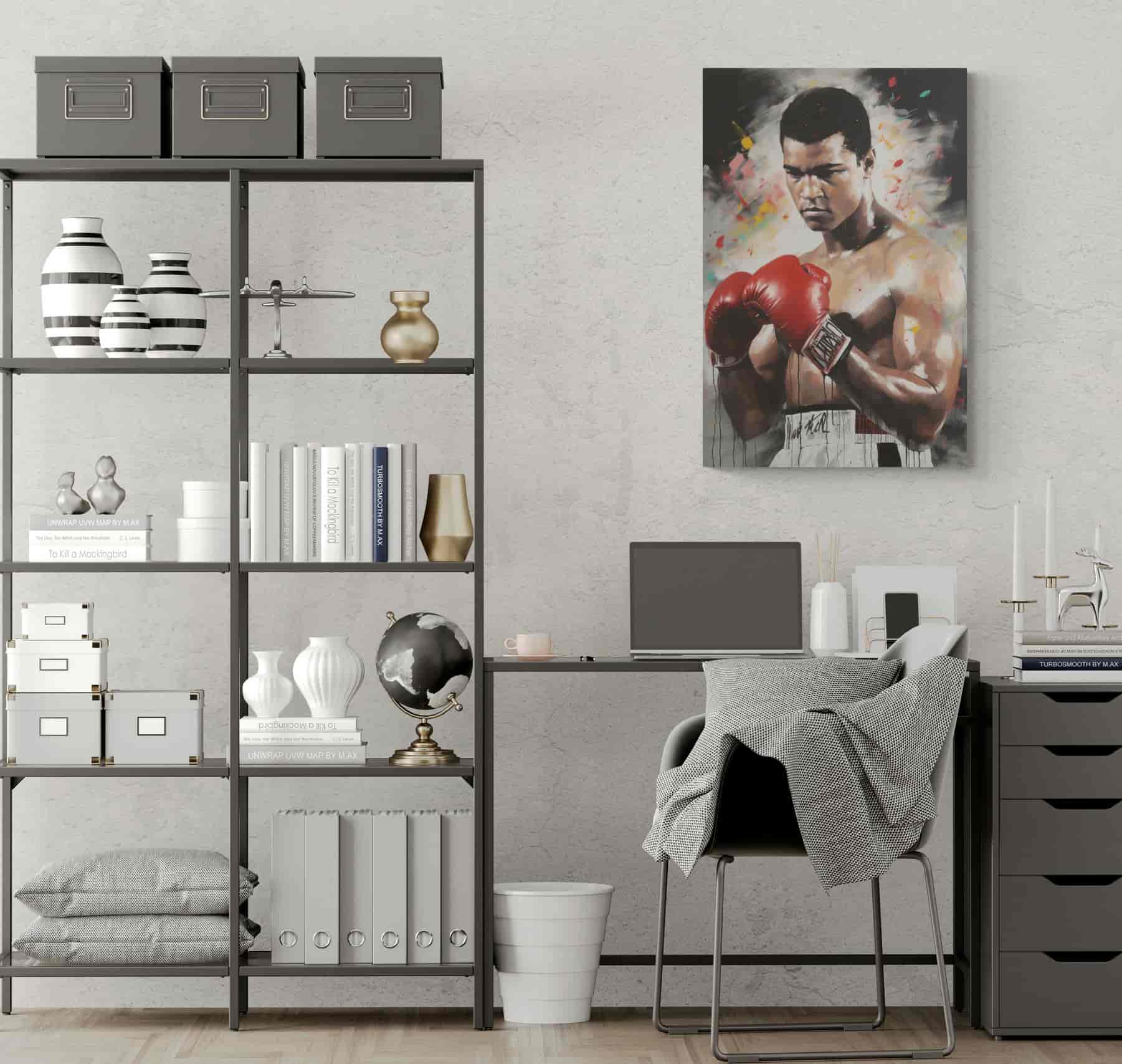Muhammad Ali Poster | Muurdecoratie | Wanddecoratie voor thuis | Posters | Schilderijen | Canvas Kunst