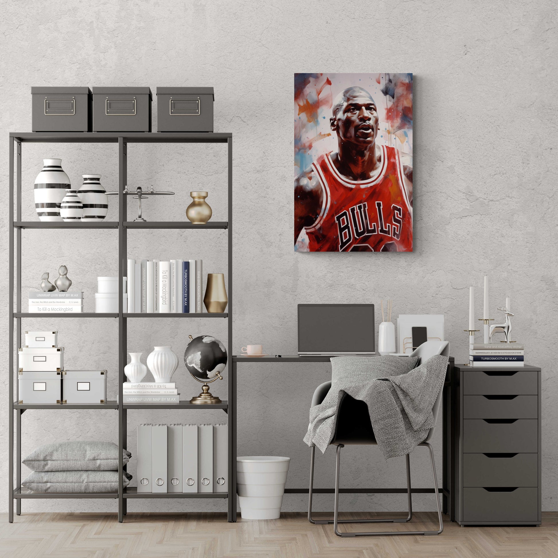 Michael Jordan Poster | Muurdecoratie | Wanddecoratie | Posters voor huis en tuin | Canvas Kunst