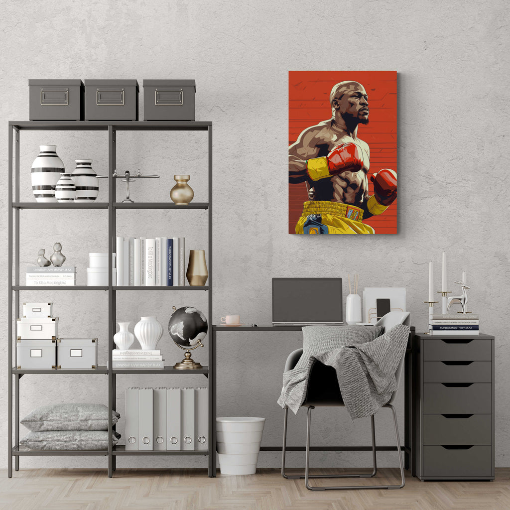 Floyd Mayweather Poster | Sportieve Muurdecoratie | Beroemde Bokser Kunst | Iconische Atleet Wanddecoratie | Hoogwaardige Print Voor Woonkamer & Kantoor