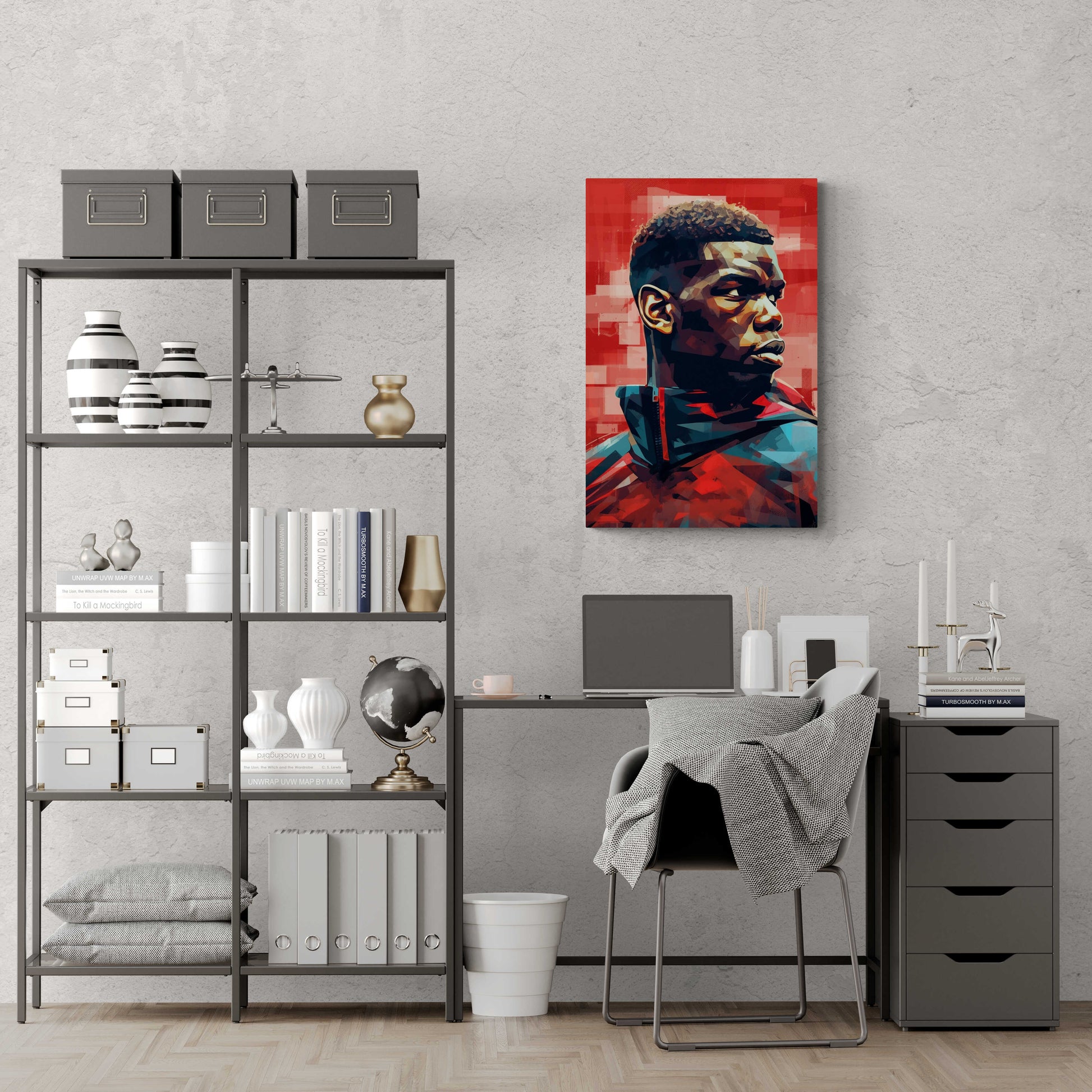 Paul Pogba Poster | Wanddecoratie | Muurdecoratie | Voetbal Kunst | Beroemde Voetballer Print | Home Decor