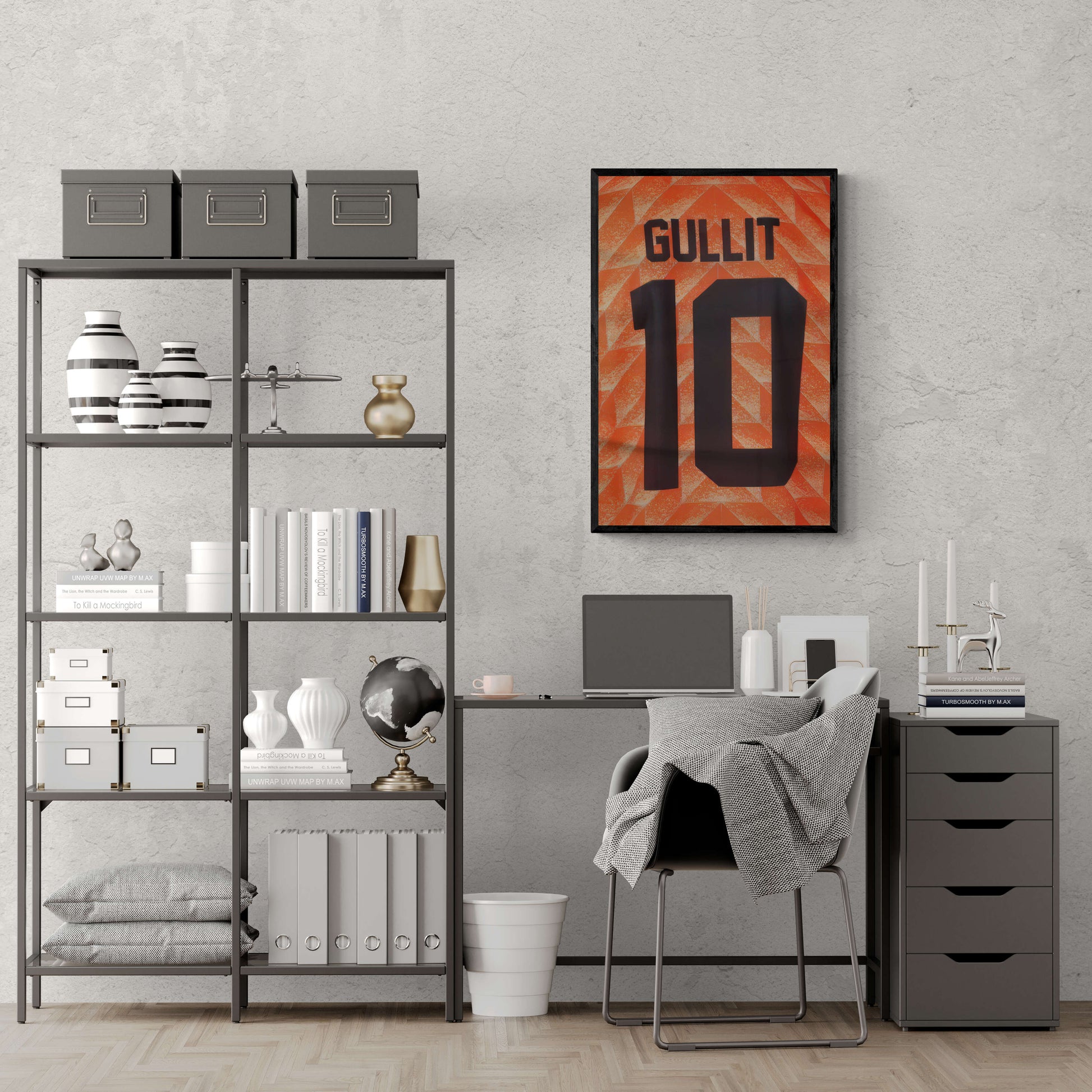 Ruud Gullit | Muurdecoratie | Posters voor sportliefhebbers | Wanddecoratie voor thuis | Kunstprint