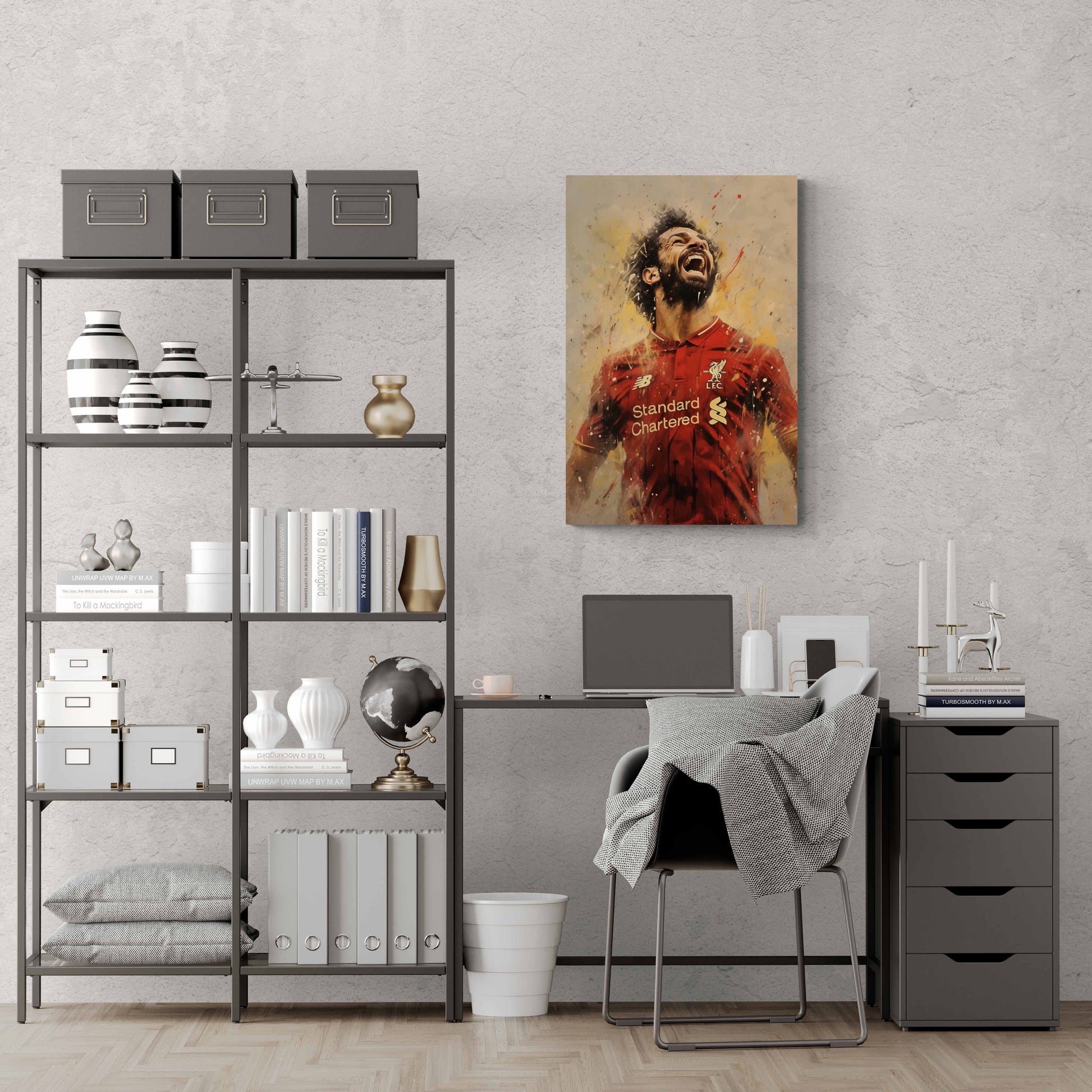 Mohamed Salah Poster | Liverpool FC | Iconische Sport Kunst | Muurdecoratie Voetbalfans | Posters