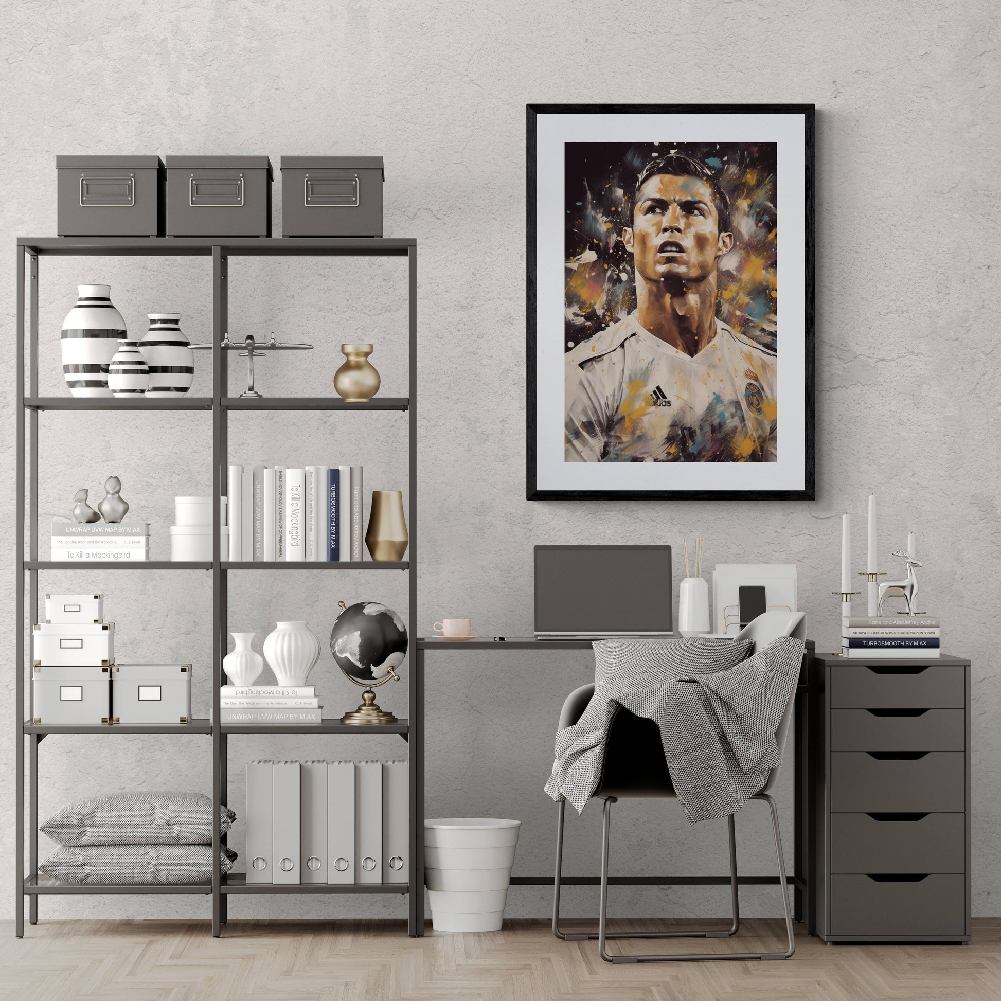 Cristiano Ronaldo | Real Madrid Ster | Iconisch Voetbal Poster | Muurdecoratie | Huis & Kantoor Poster