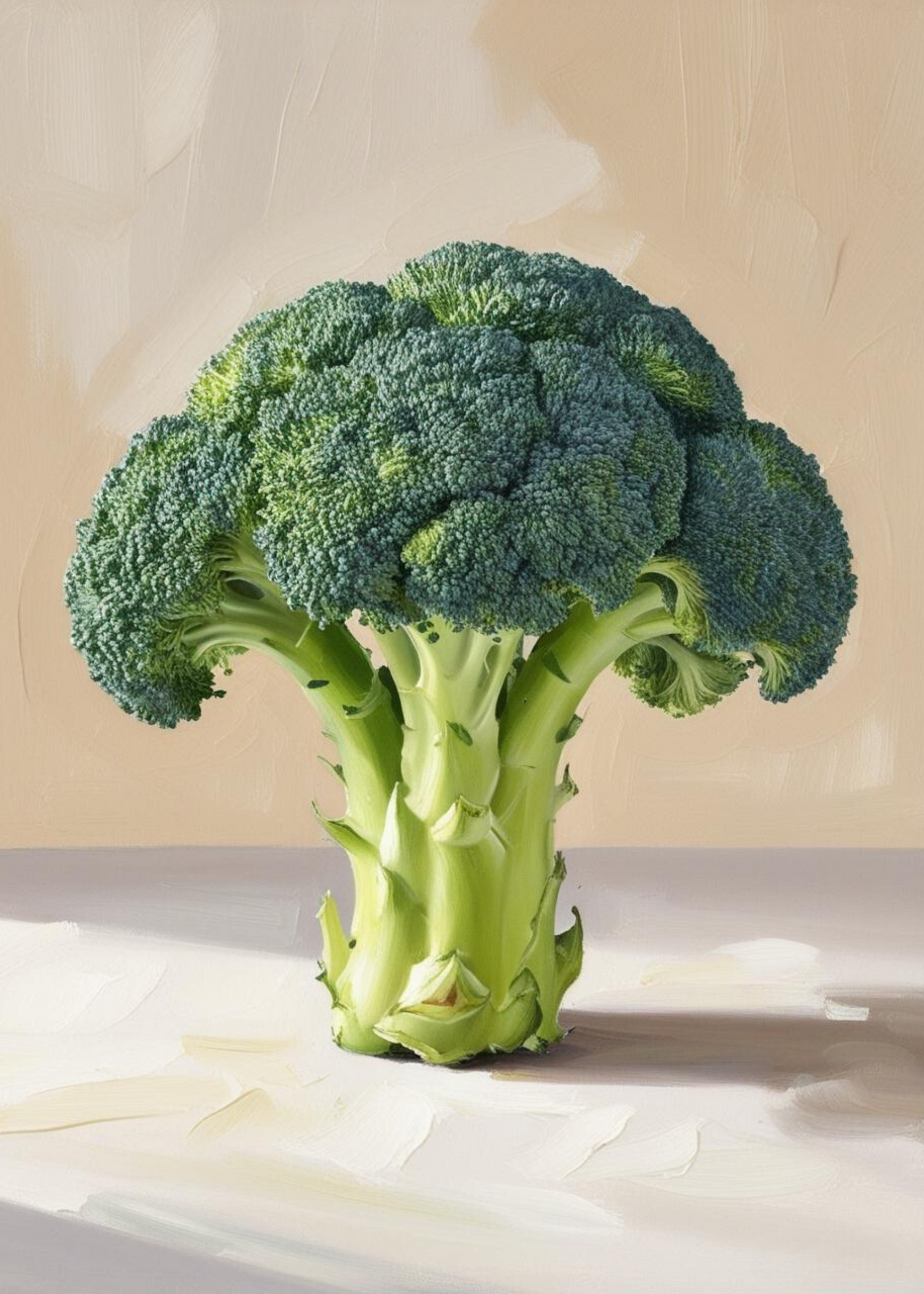 Broccoli | Keuken Muurdecoratie | Botanische Wanddecoratie | Culinaire Posters | Kunst Print Voor Huis & Tuin