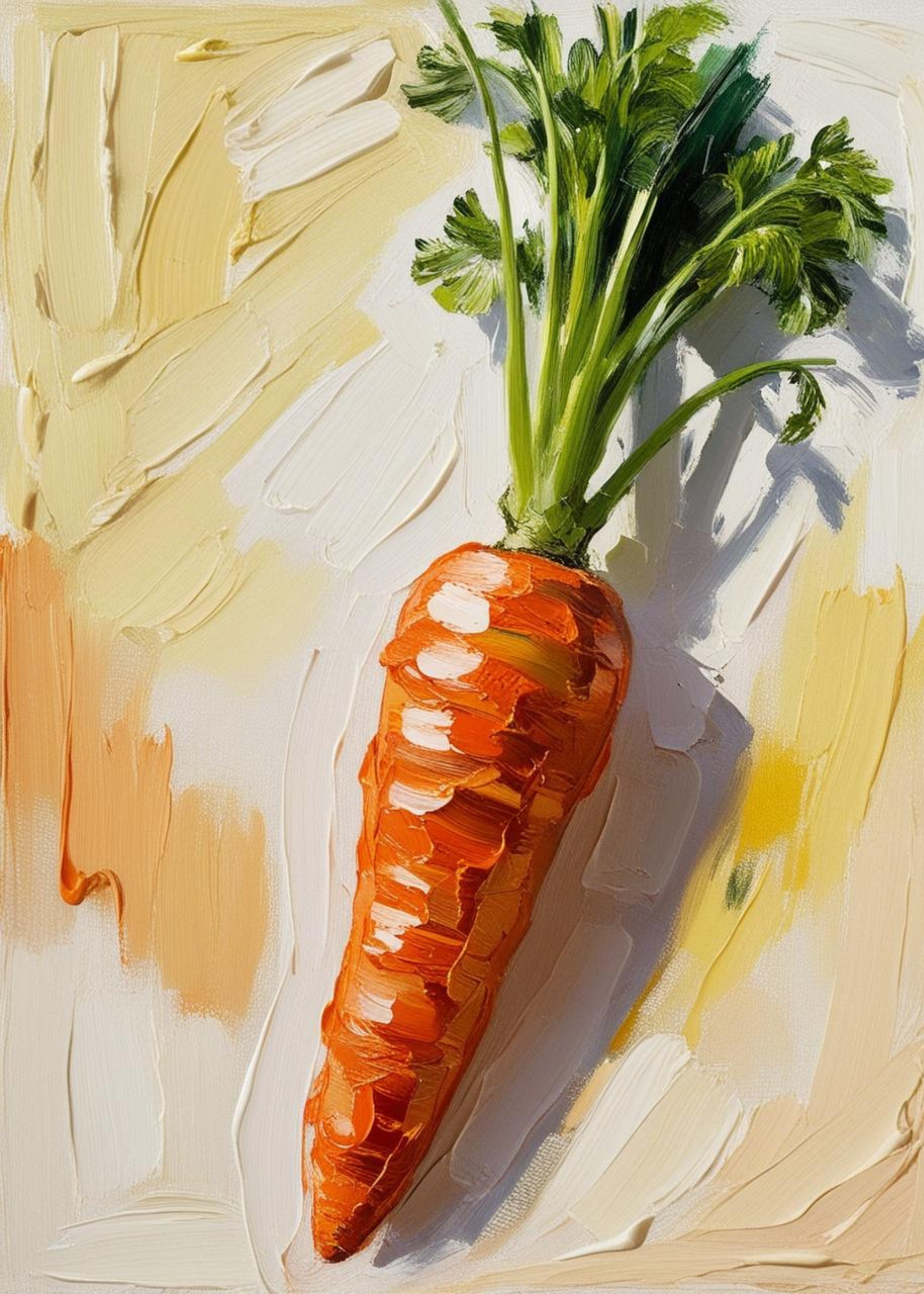 Carrot Poster | Levende Muurdecoratie Keuken | Kleurrijke Wanddecoratie | Stijlvolle Home Decor Posters