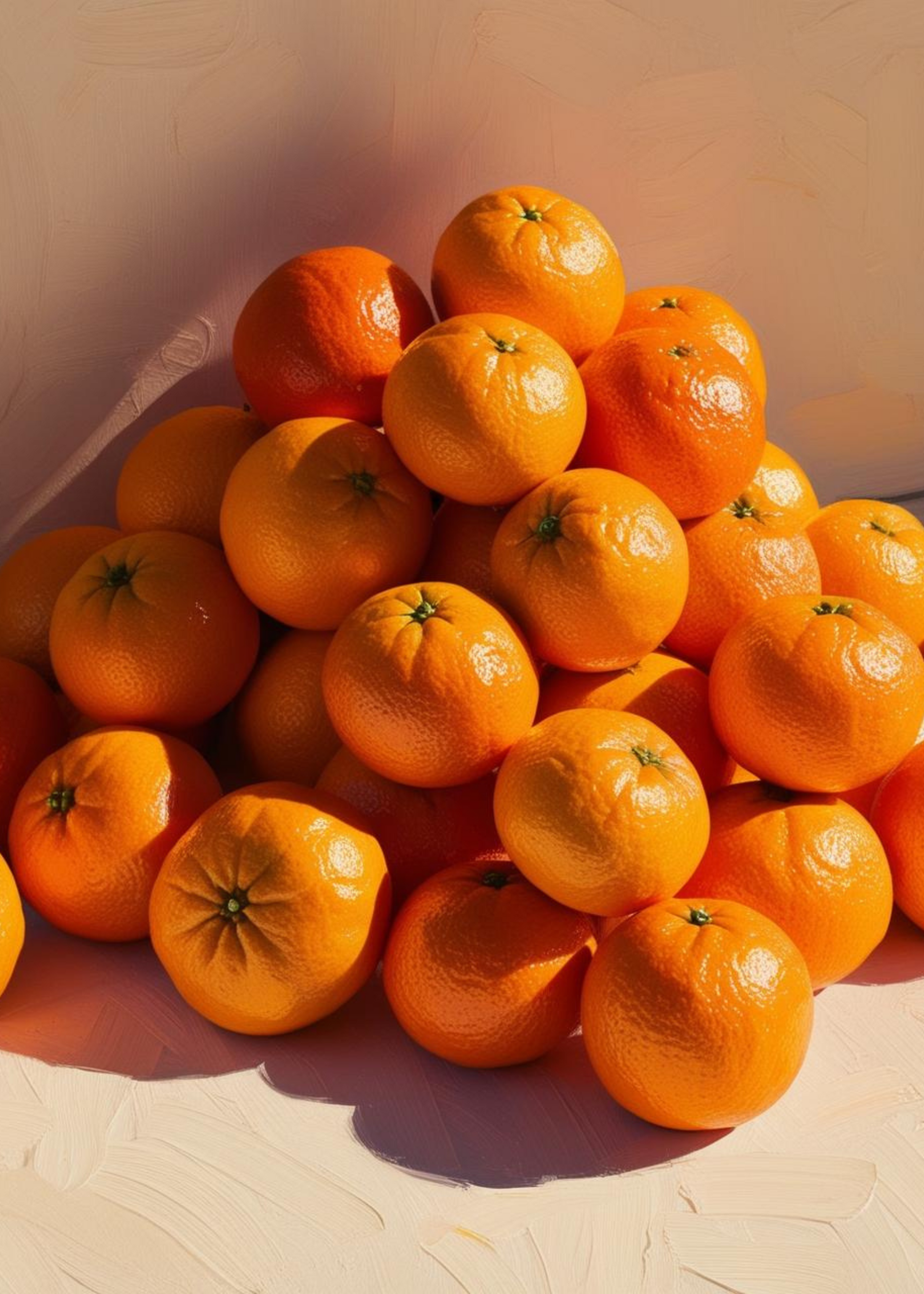 Fresh Oranges Poster | Muurdecoratie Keuken | Schilderij Fruit | Citrus Illustratie | Wanddecoratie
