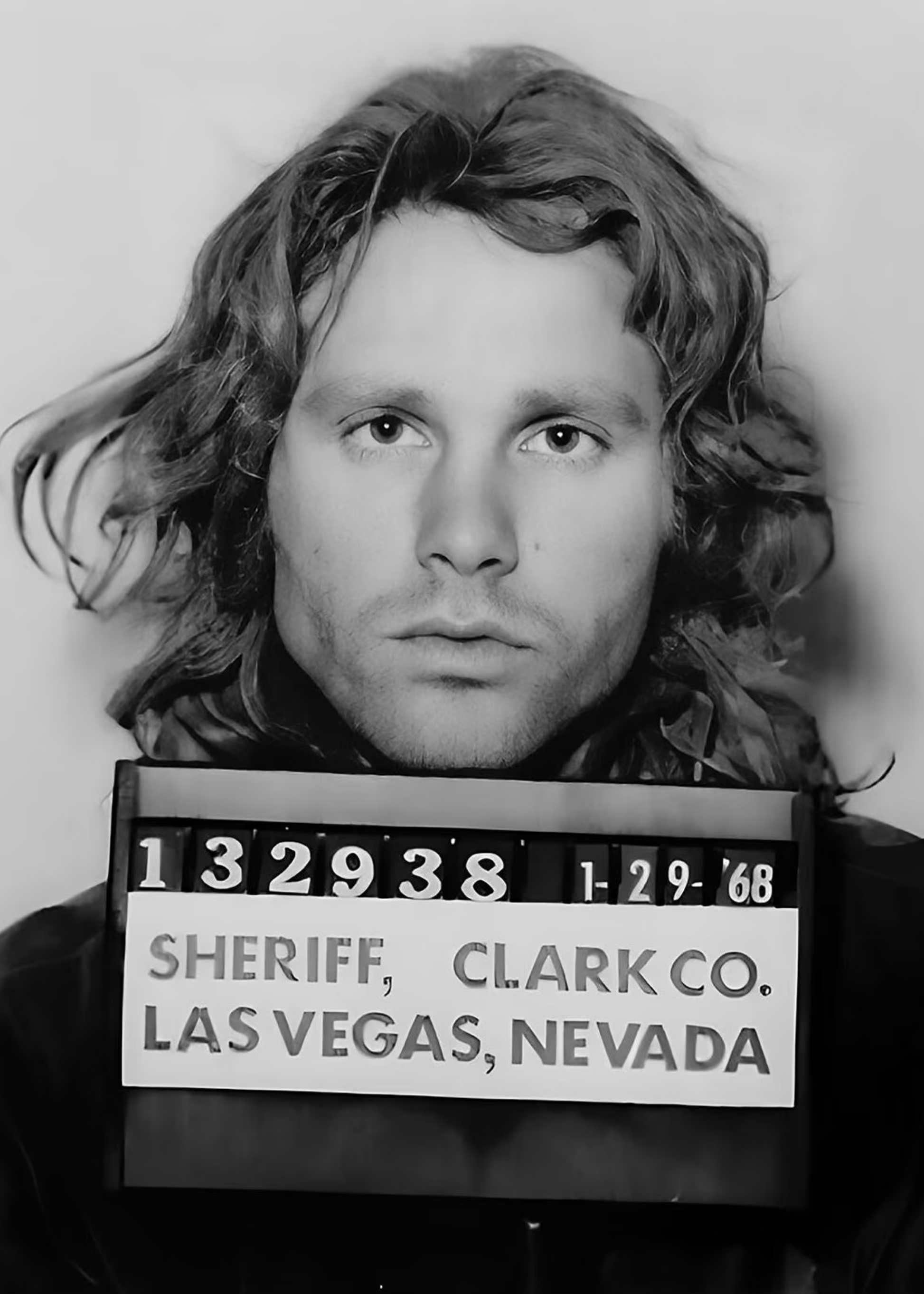 Jim Morrison Arrest Visual | Vintage Stijl Posters | Muurdecoratie | Schilderijen voor Huisdecoratie