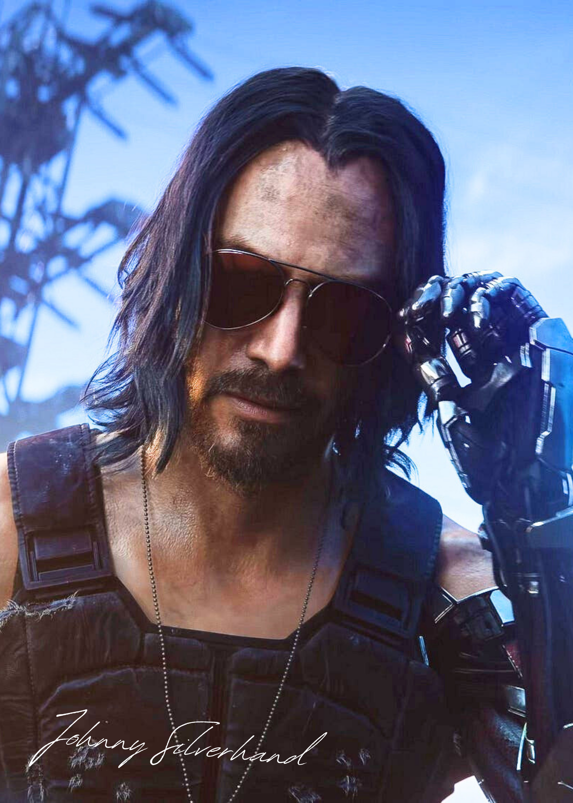 Cyberpunk 2077 | Johnny Silverhand Poster | Futuristische Muurdecoratie | Gaming Wanddecoratie | Sci-Fi Posters | Moderne Kunst voor Thuis