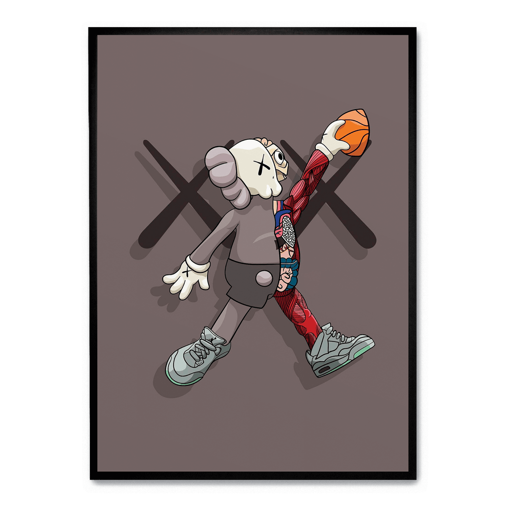 KAWS Art | Basketball Design Muurdecoratie | Wanddecoratie Schilderijen | Canvas Kunst voor Huis
