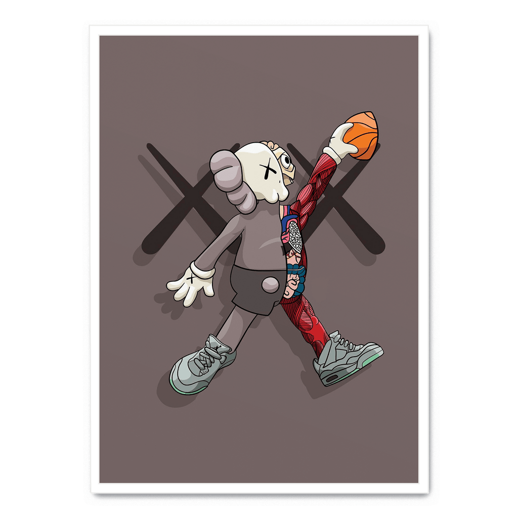 KAWS Art | Basketball Design Muurdecoratie | Wanddecoratie Schilderijen | Canvas Kunst voor Huis