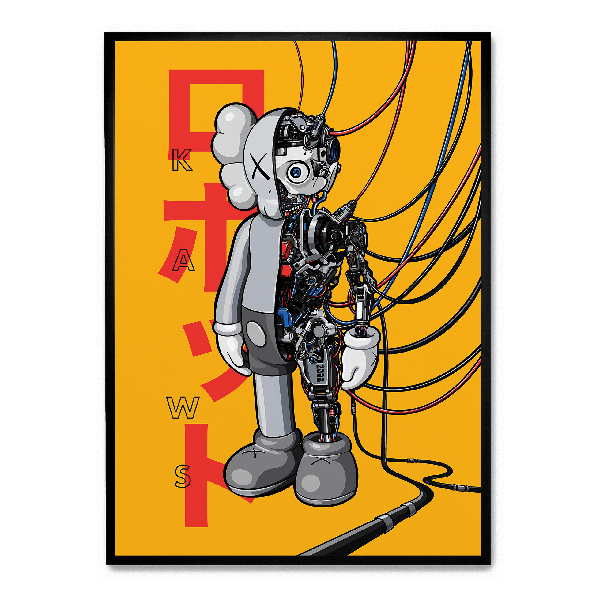 KAWS Robot | Limited Edition | Muurdecoratie | Moderne Wanddecoratie | Urban Art Posters | Schilderijen