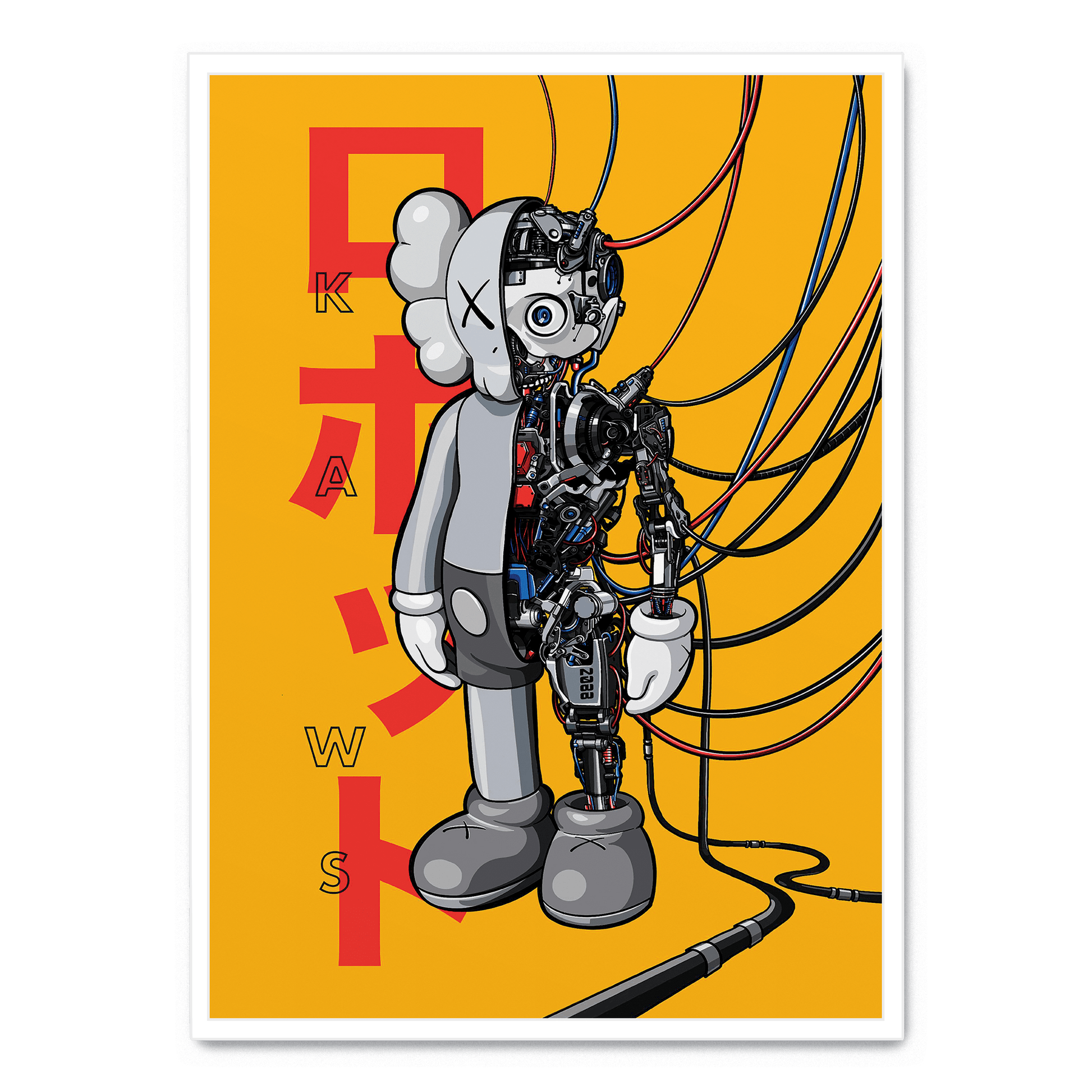 KAWS Robot | Limited Edition | Muurdecoratie | Moderne Wanddecoratie | Urban Art Posters | Schilderijen
