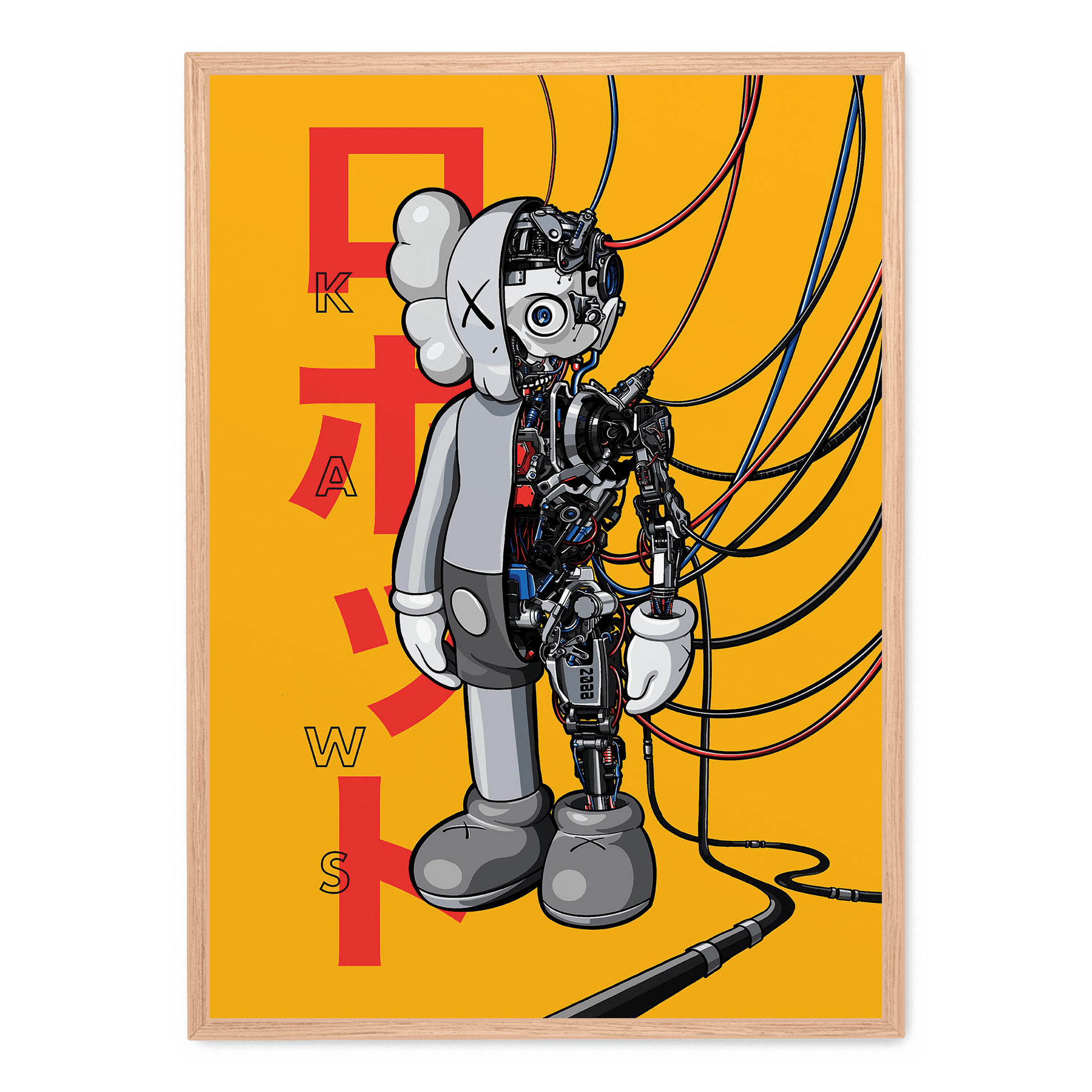 KAWS Robot | Limited Edition | Muurdecoratie | Moderne Wanddecoratie | Urban Art Posters | Schilderijen