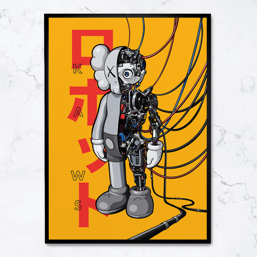 KAWS Robot | Limited Edition | Muurdecoratie | Moderne Wanddecoratie | Urban Art Posters | Schilderijen