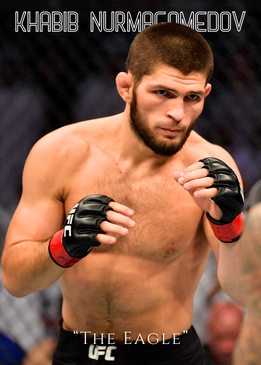 Khabib Nurmagomedov "The Eagle" Poster | MMA Kampioen Wanddecoratie | Muurdecoratie | UFC Kunst